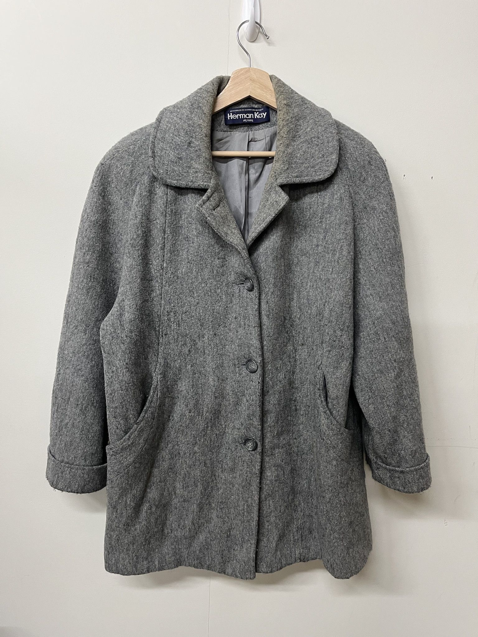 Vintage Vintage 2000s Herman Kay Wool Overcoat Size M Size US M / EU 48-50 / 2 - 1 Thumbnail