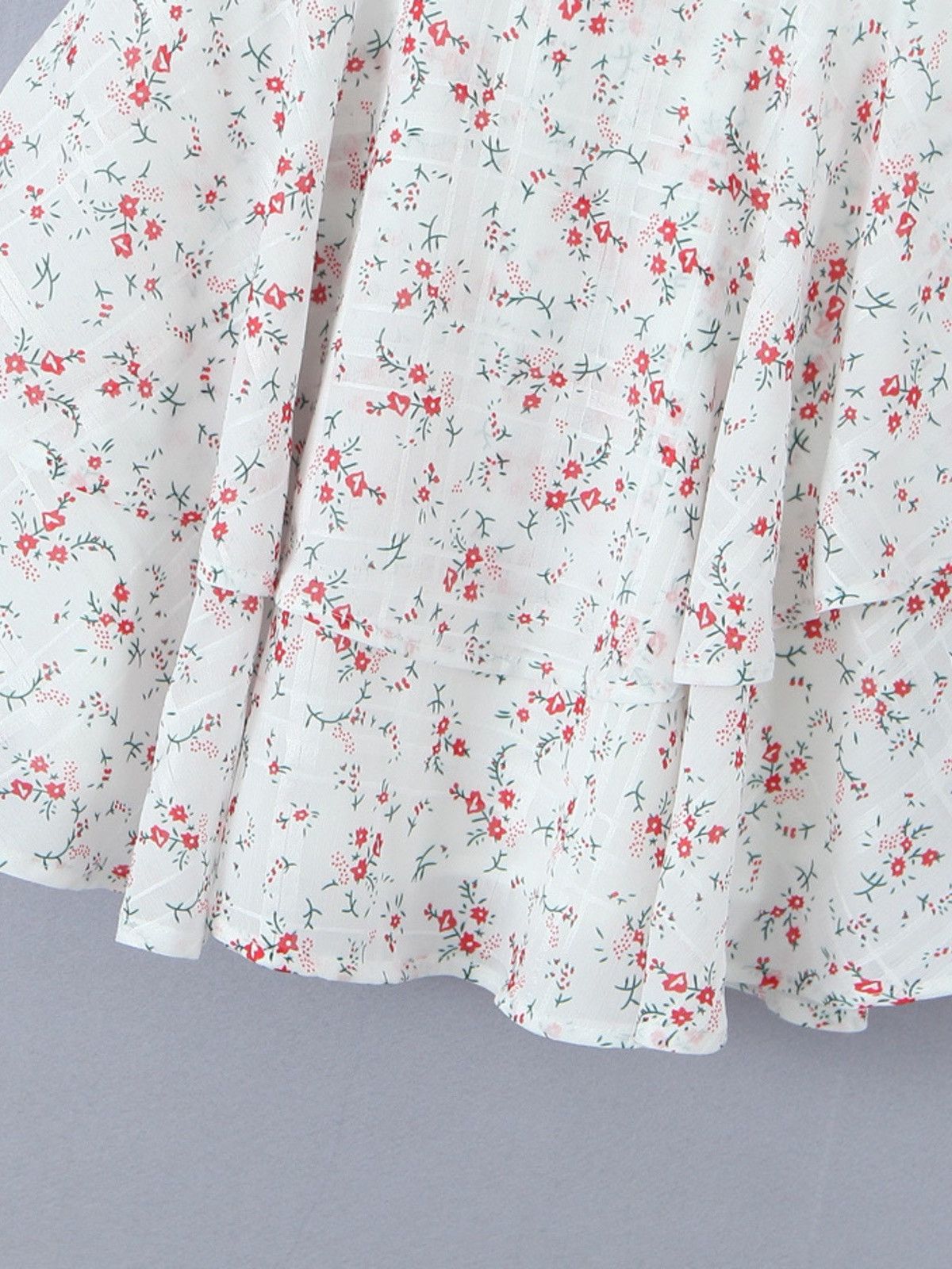 Other NWT White Floral Tiered Eyelet Mini Dress-Coquette Soft Girl Size M / US 6-8 / IT 42-44 - 10 Thumbnail