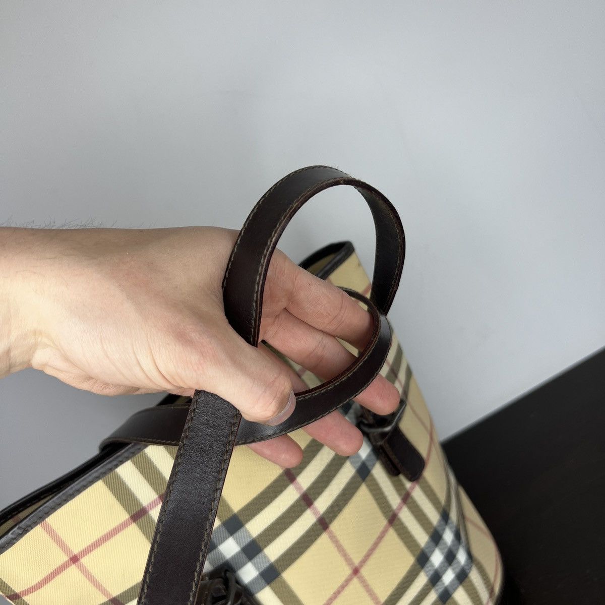 Burberry × Designer × Vintage Auth. Vintage Burberrys Shoulder Bucket bag Size ONE SIZE - 9 Thumbnail