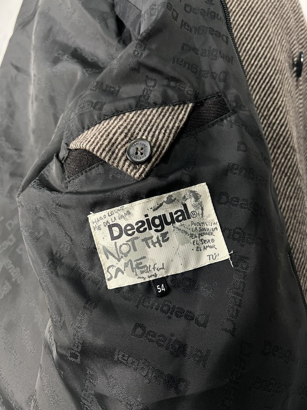 Desigual Desigual Wool Tweed Patchwork Duffle Coat Size L - XL 54 Size US L / EU 52-54 / 3 - 6 Thumbnail