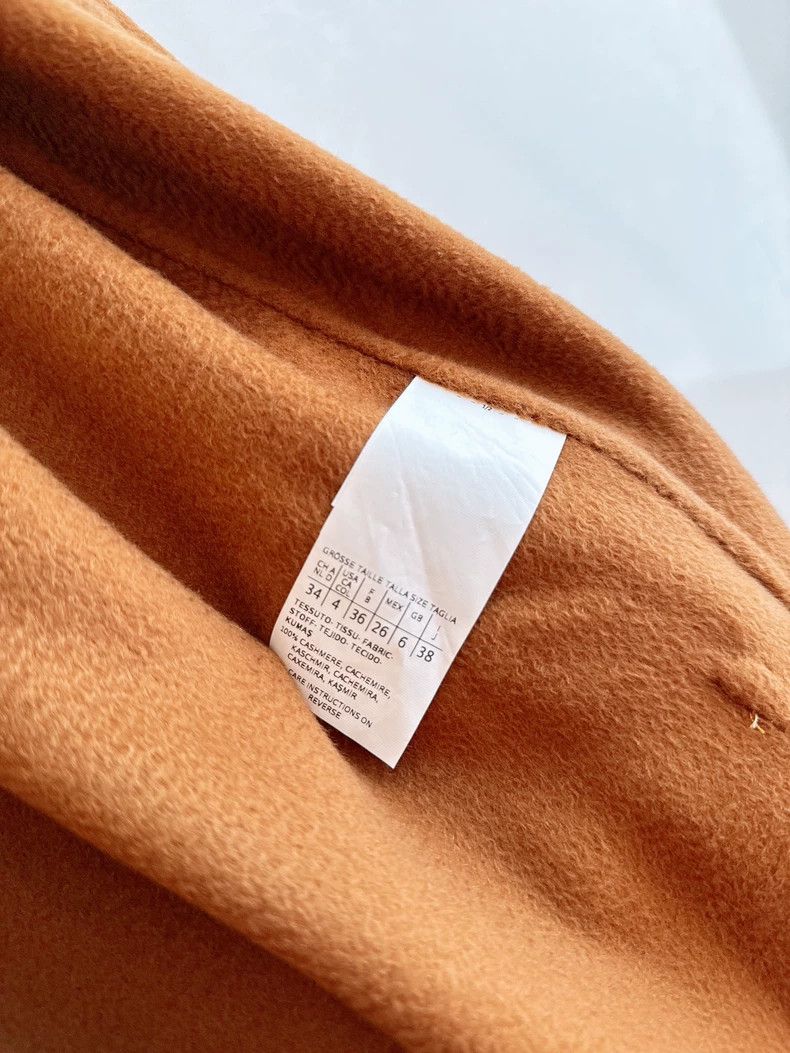 Max Mara Max Mara Caramel Water Ripple Cashmere Coat Size S / US 4 / IT 40 - 9 Thumbnail