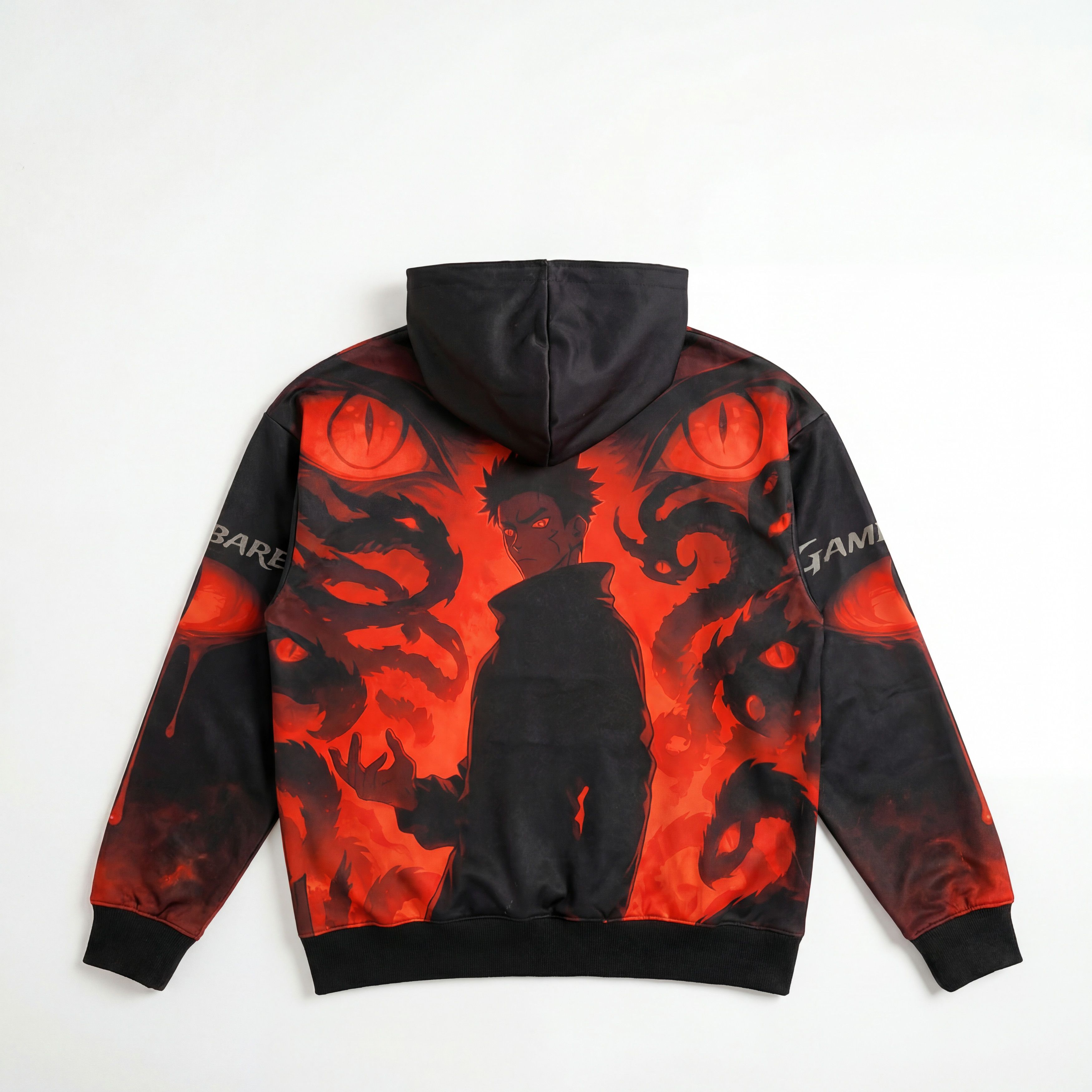 Other Gambare Anime Graphic Hoodie – Fiery Red Streetwear Print Size US S / EU 44-46 / 1 - 3 Thumbnail