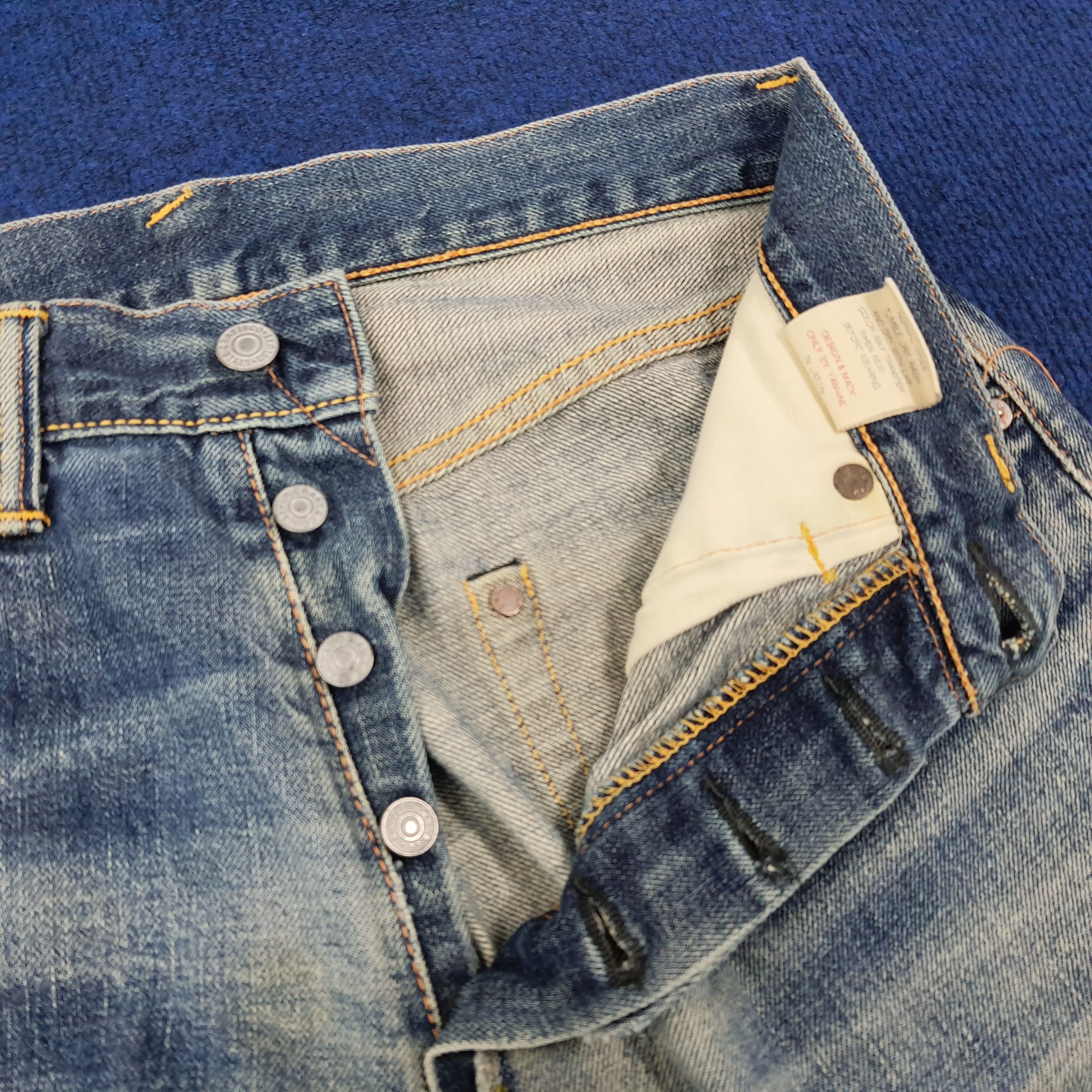 Evisu Vintage Evisu Salvadge Japan Brand Custom Daicock Jeans Size US 27 - 6 Thumbnail