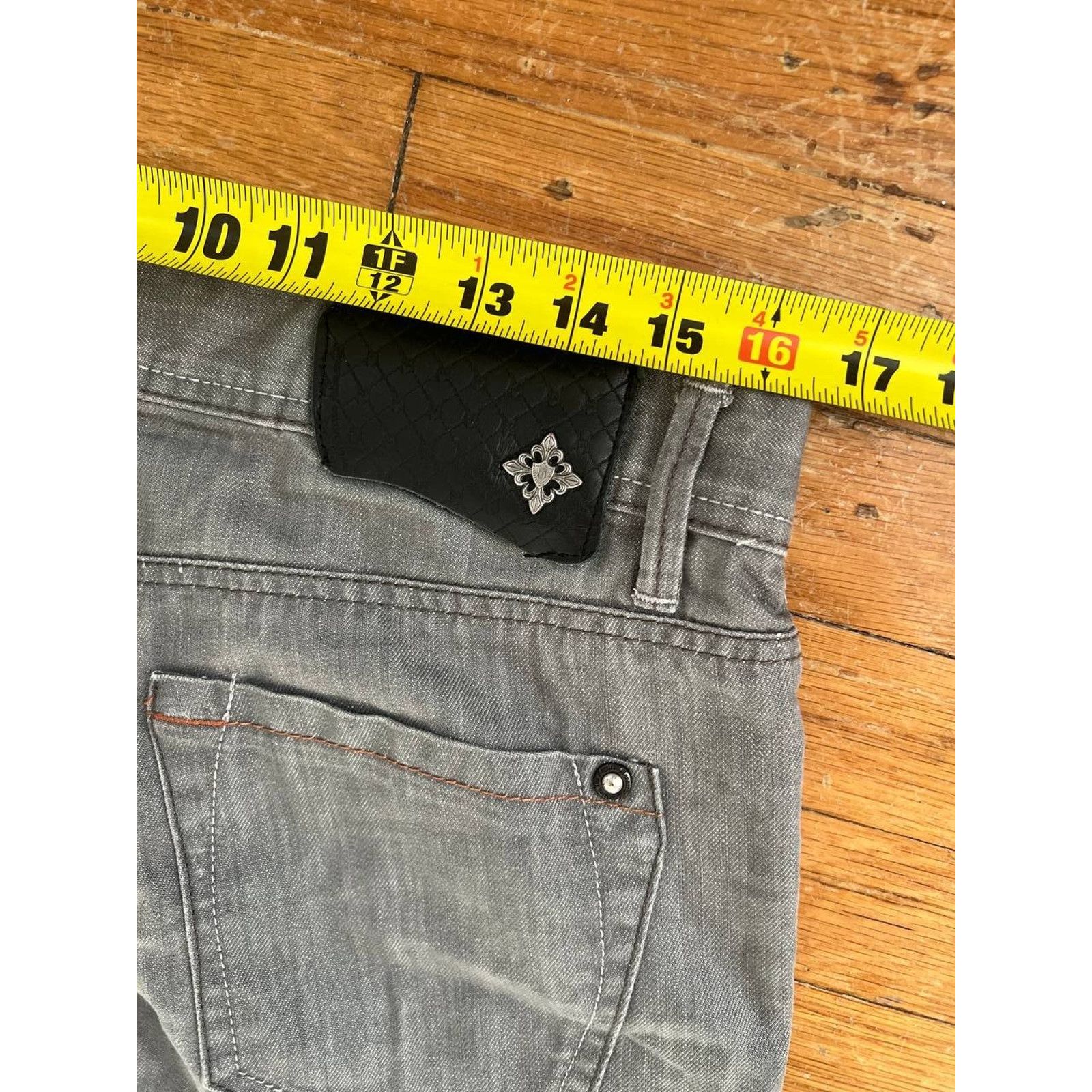 LANDLORD Laundered Finish Men Pants Denim Jeans Grey Size 32 A000860 Size US 32 / EU 48 - 5 Thumbnail
