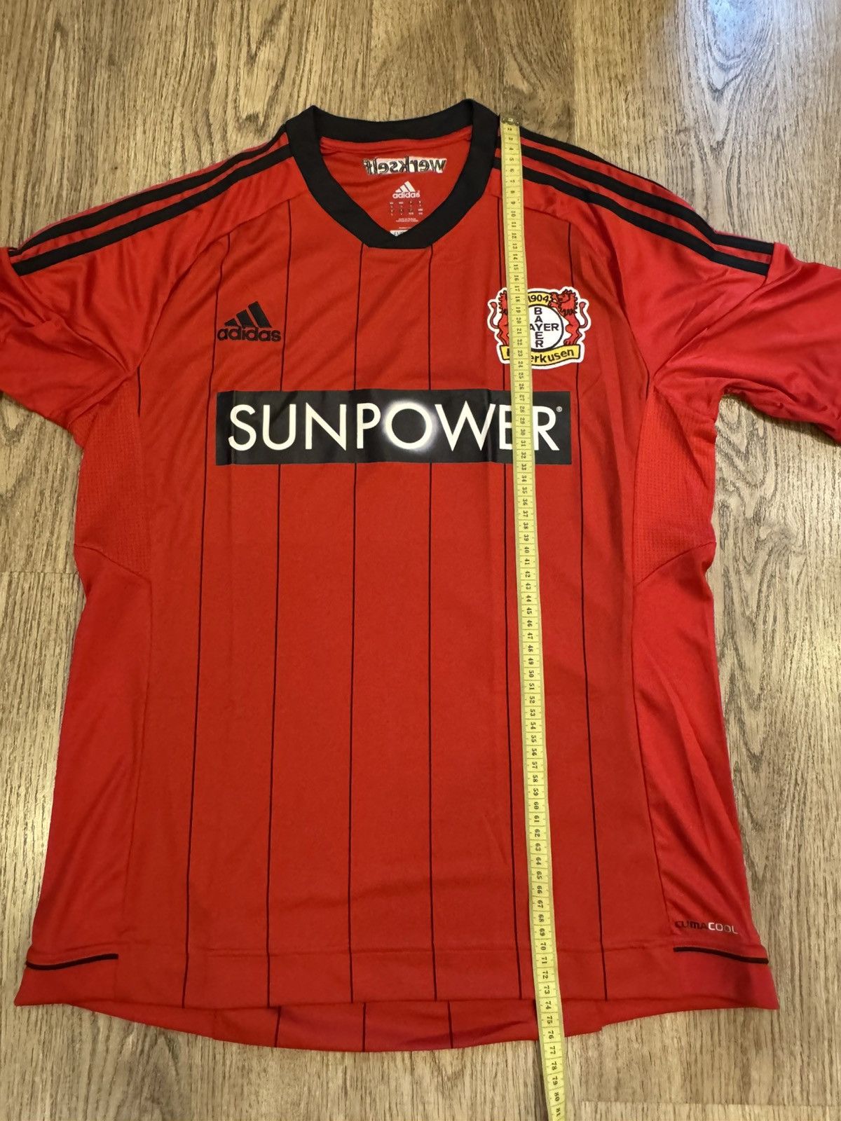 Adidas BAYER 04 LEVERKUSEN 2012 2013 HOME FOOTBALL SHIRT ADIDAS L Size US L / EU 52-54 / 3 - 2 Thumbnail