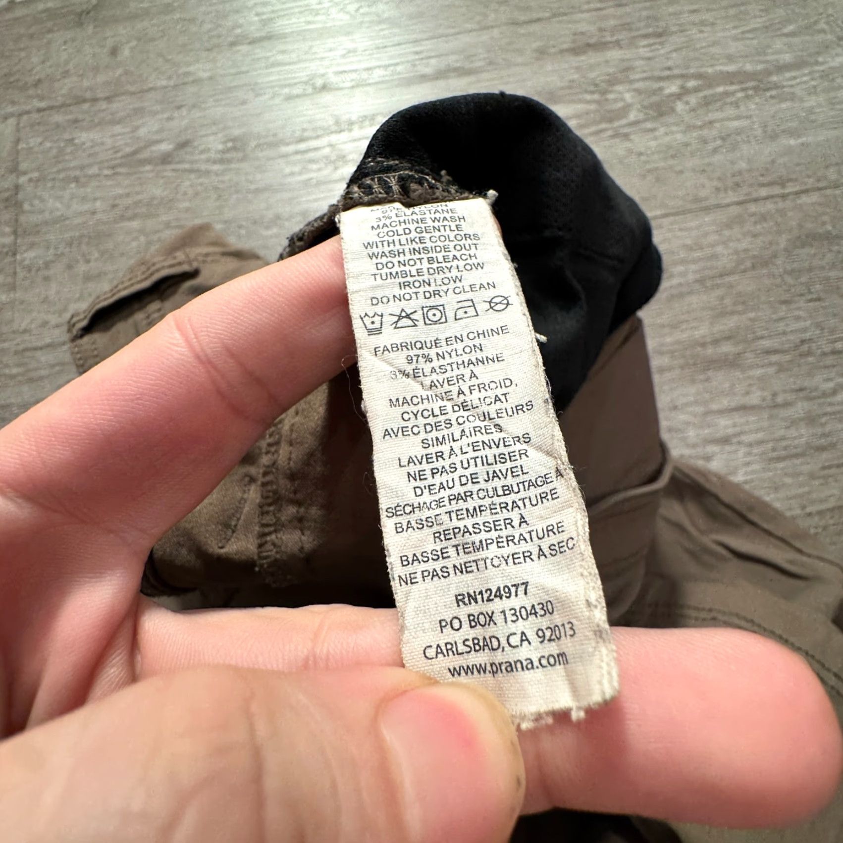 Prana prAna Pants Mens 36 Beige Hiking Nylon Stretch Quick Dry Outdoor Climbing 36x29 Khakis Slim Pockets Adjustable Waist Beig e Outdoor Mens Size US 36 / EU 52 - 4 Thumbnail