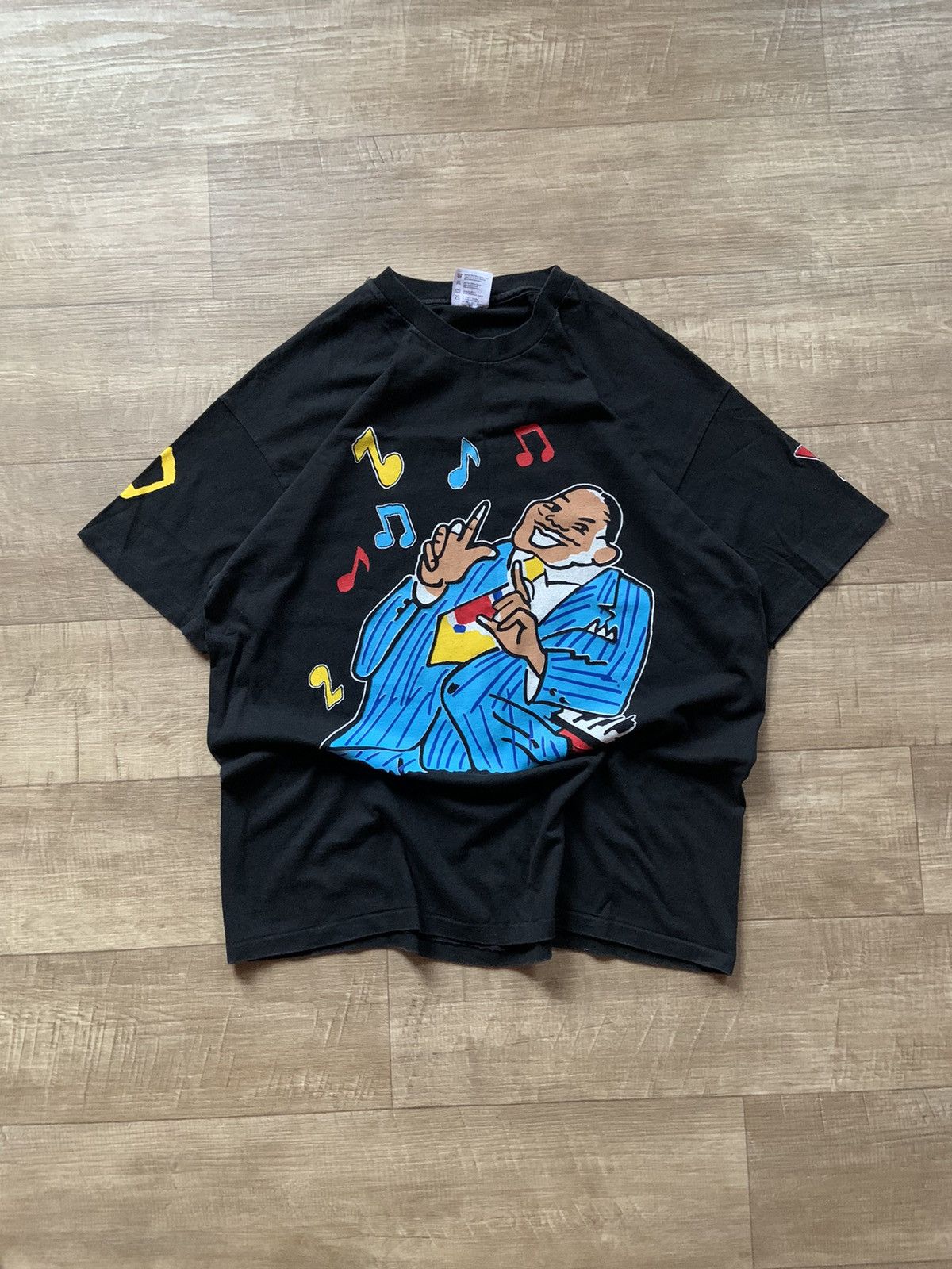 Band Tees × Vintage vintage 1990 five guys named moe all over print jazz tee Size US XL / EU 56 / 4 - 1 Thumbnail