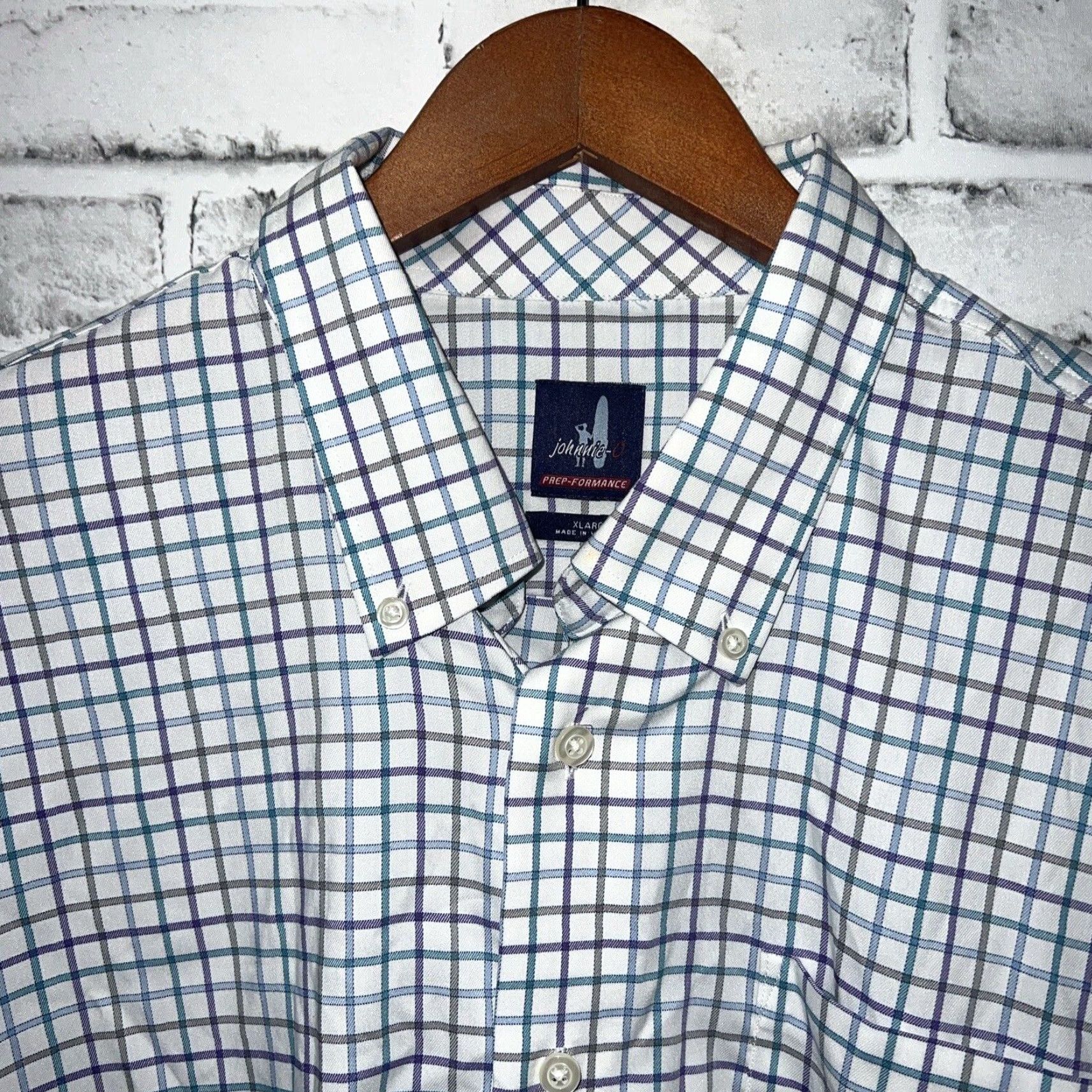 johnnie-O Johnnie-O Plaid Button-Up Shirt Men XL Multicolor Long Sleeve Mens Size US XL / EU 56 / 4 - 2 Thumbnail