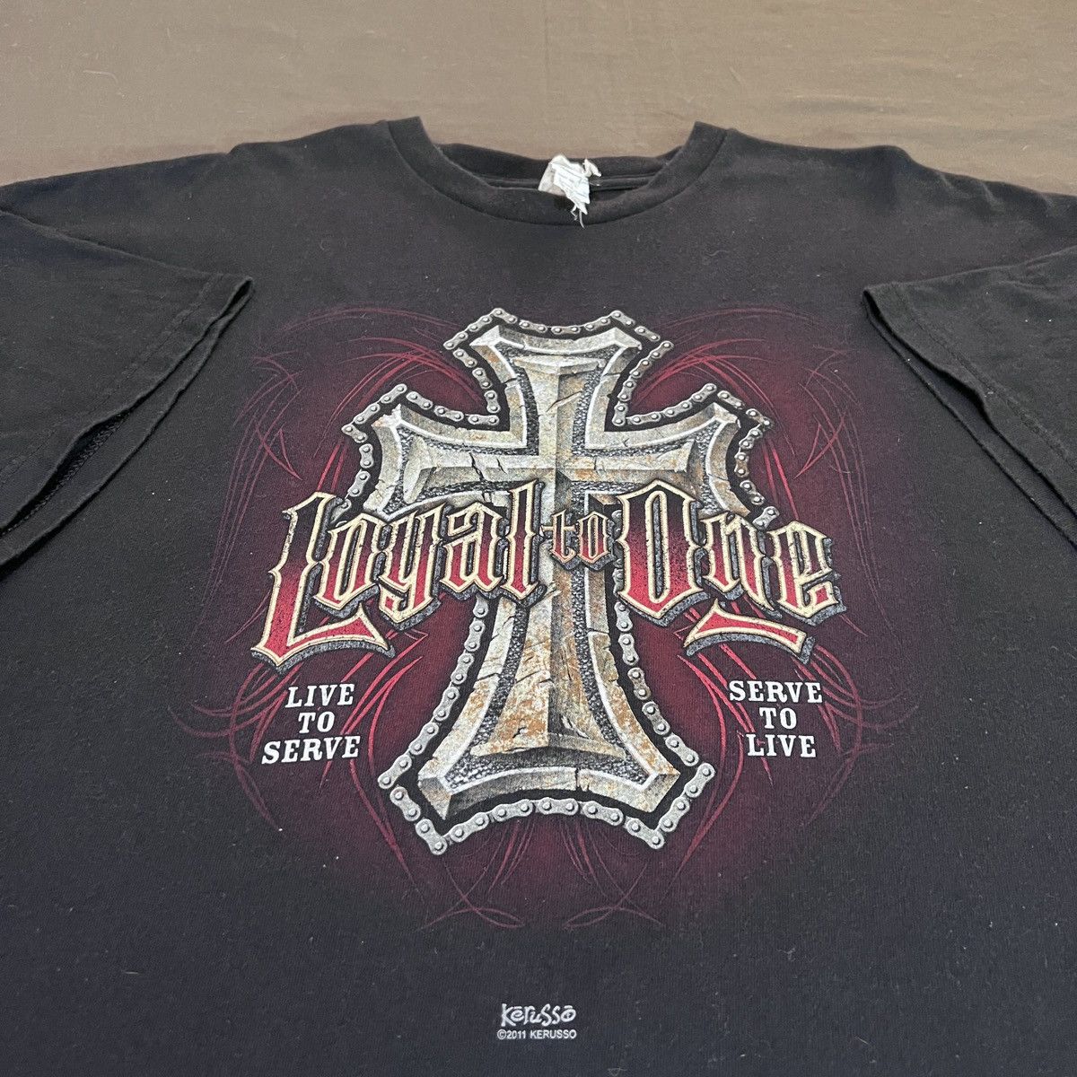 Vintage Vintage Y2K Loyal to one Jesus God Bible Holy Tee 2XL Size US XXL / EU 58 / 5 - 1 Thumbnail