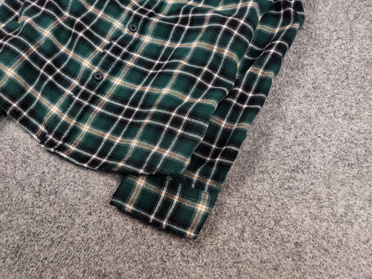 Flannel Vintage 90's Flannel Checkered Dark Shirt Travis Scott Style Size US M / EU 48-50 / 2 - 5 Thumbnail