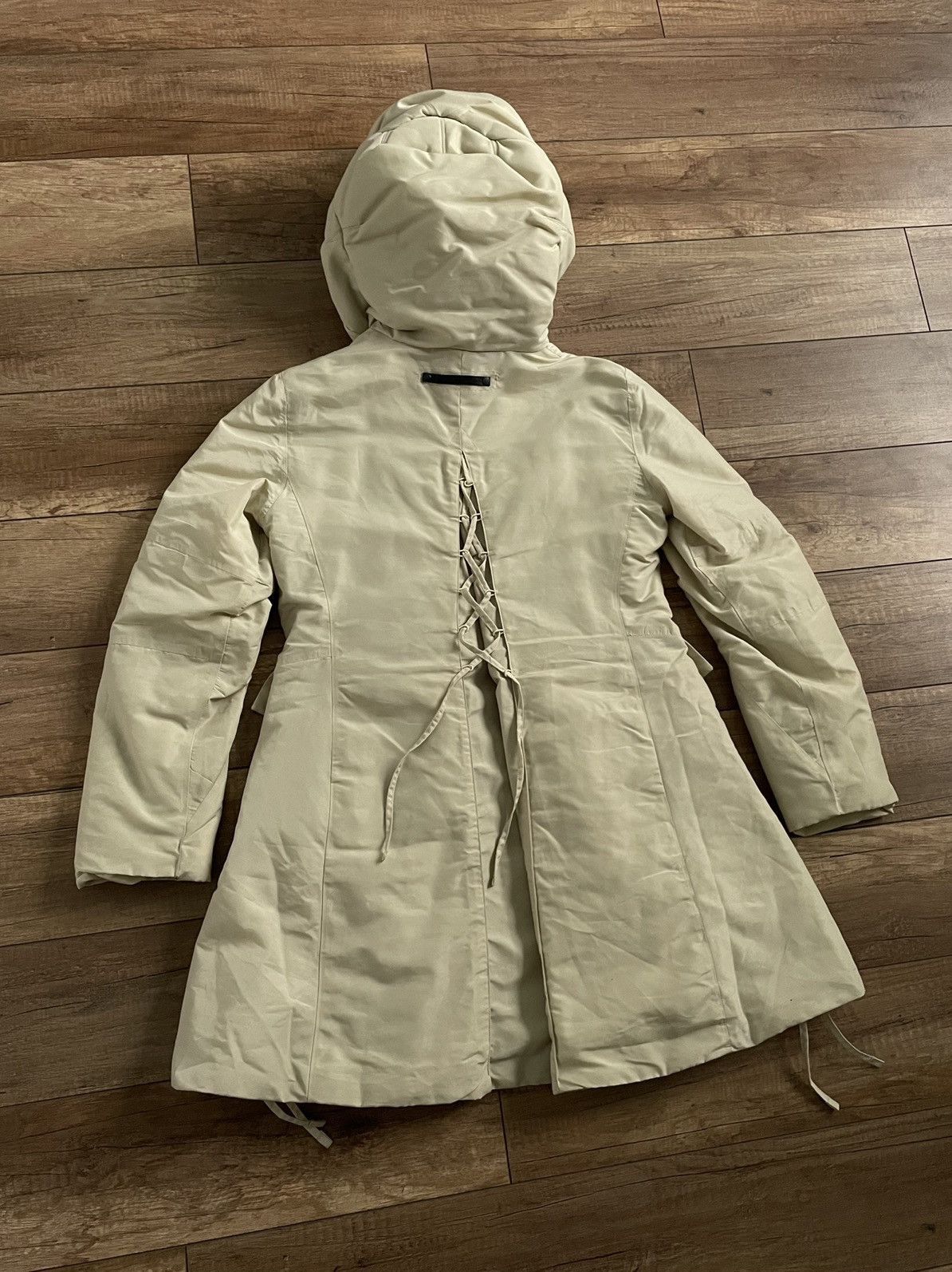 Marithe + Francois Girbaud Marithe Francois Girbaud Active Beige Long Parka Jacket Size M / US 6-8 / IT 42-44 - 4 Thumbnail