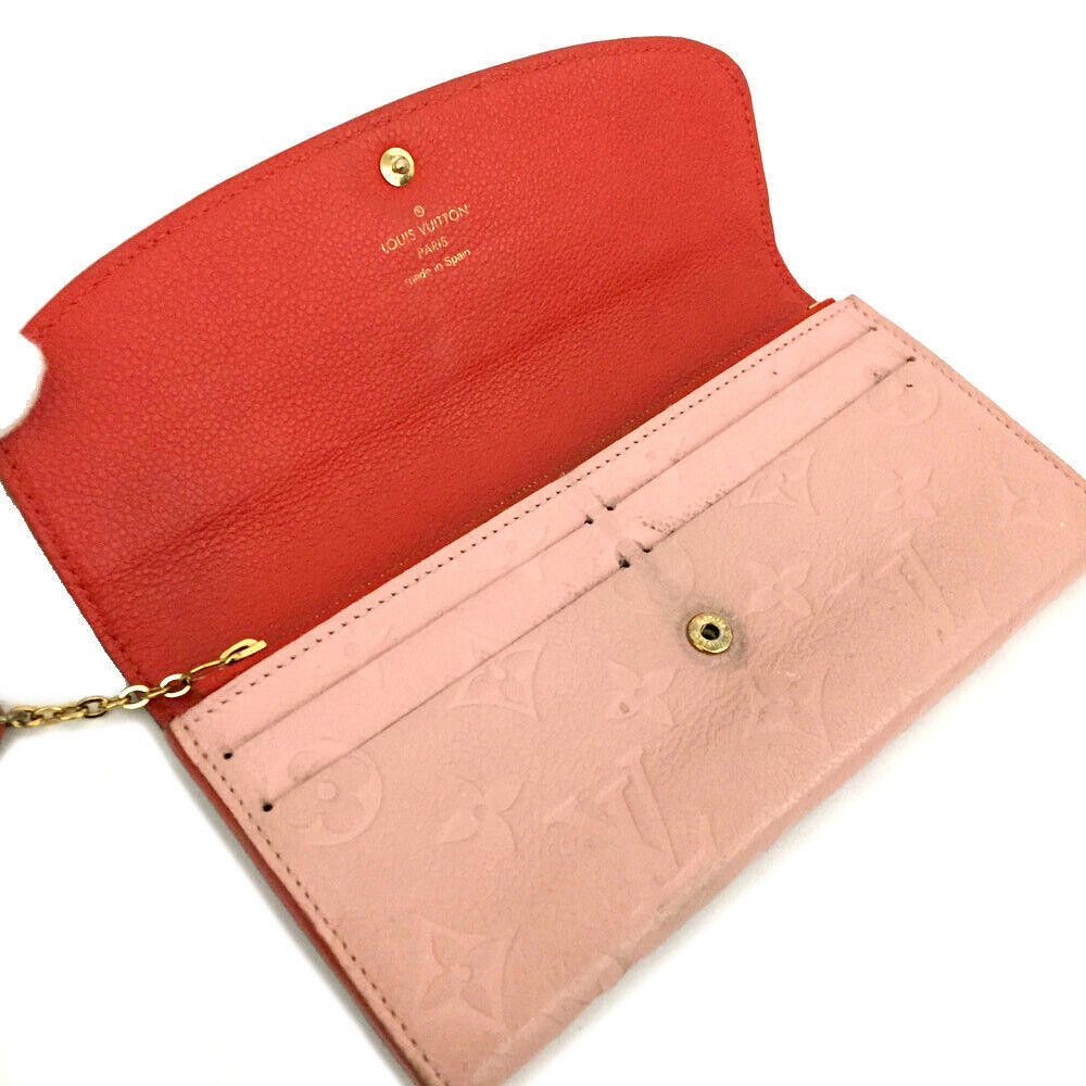 Louis Vuitton Louis Vuitton Empreinte Bloom Flower Emilie Wallet Pink Size ONE SIZE - 5 Thumbnail