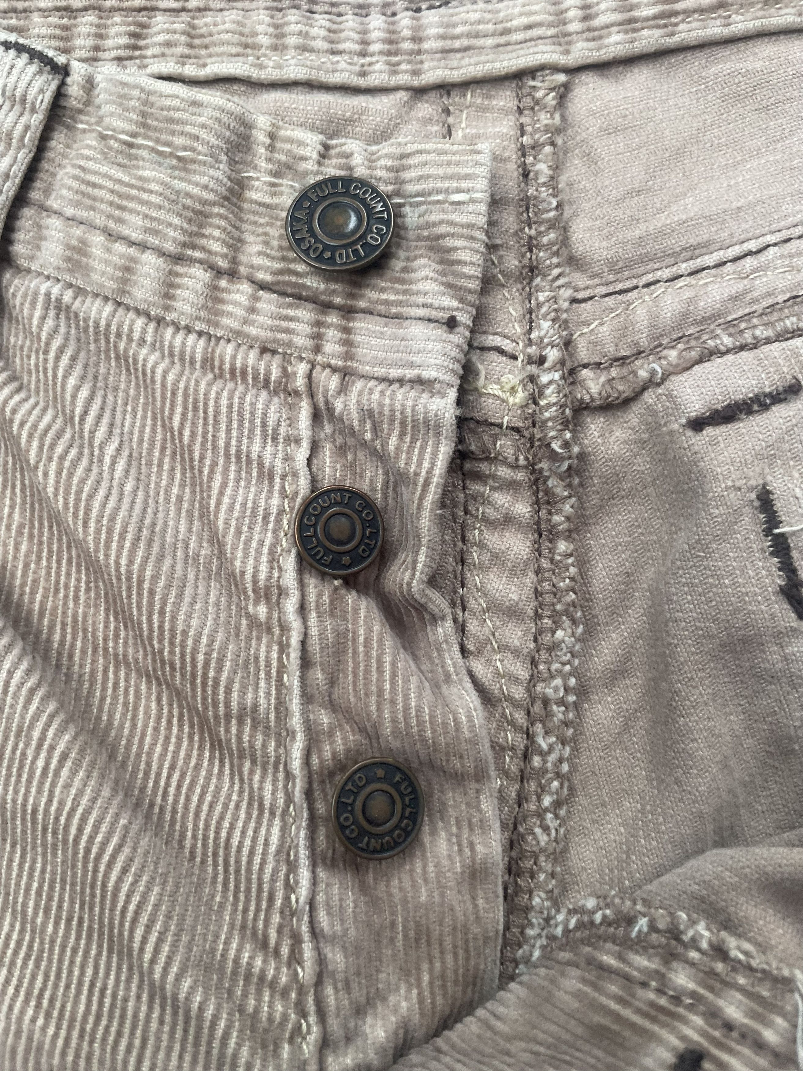 Full Count & Co. Vintage Flare Full Count Coduroy Denim Size 32" / US 10 / IT 46 - 9 Thumbnail