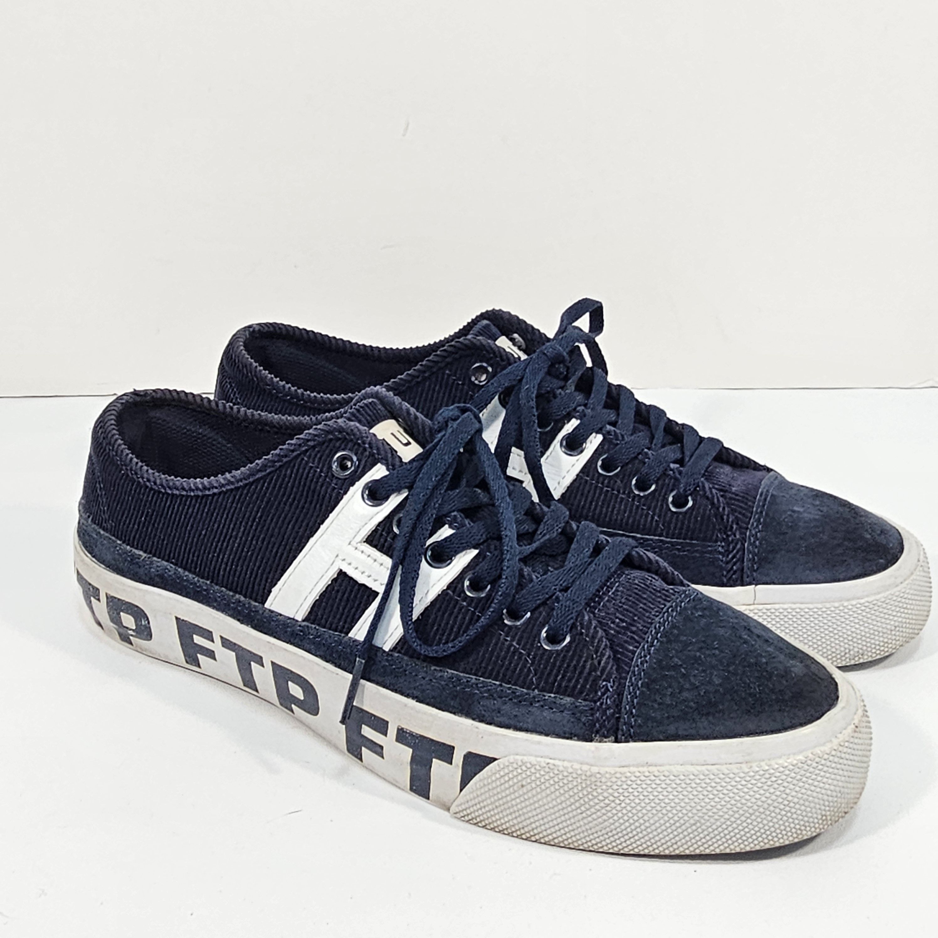 Huf × FTP Hupper 2 Low Dark Navy Curdoroy Shoes 2016