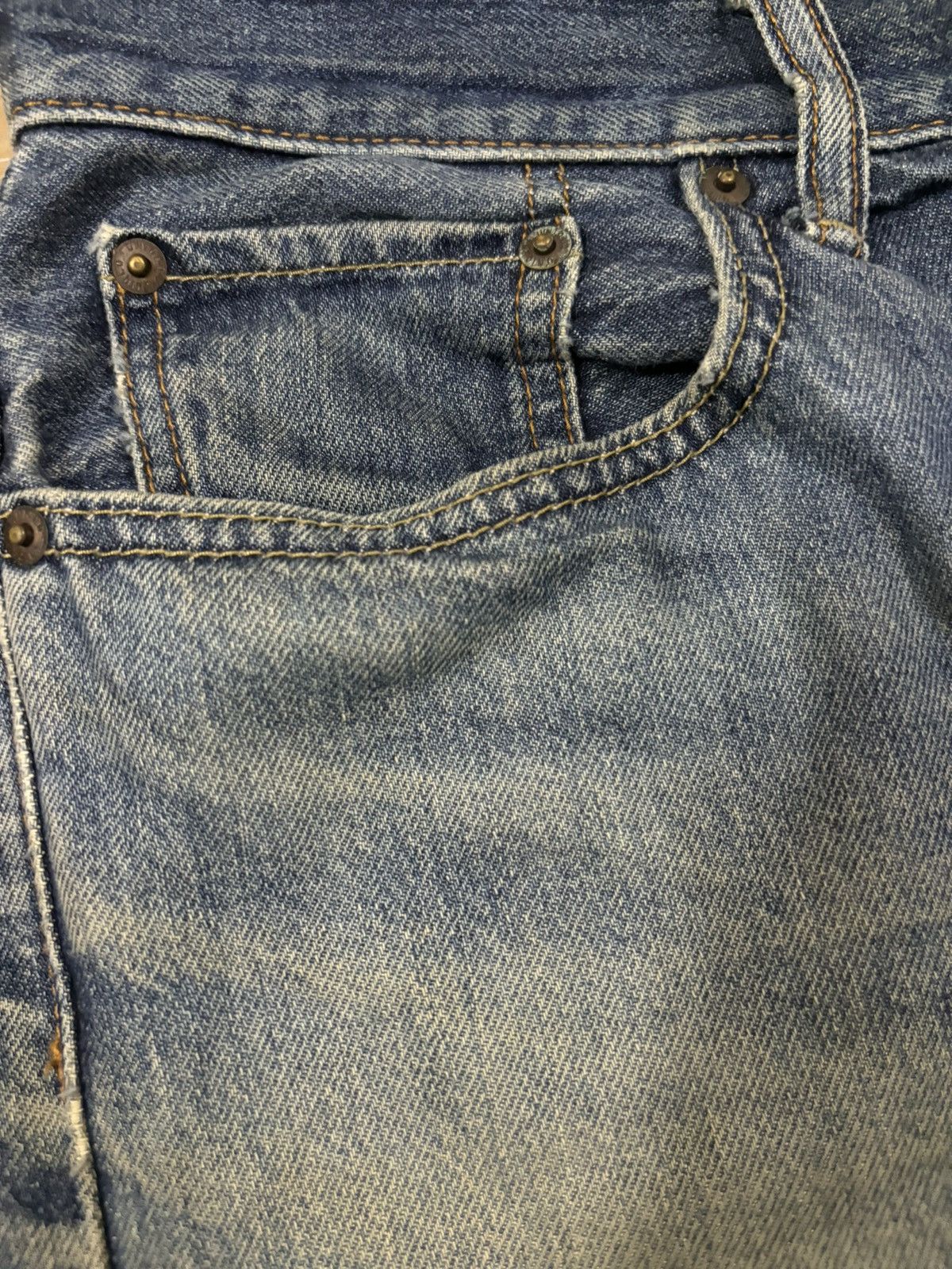 Jun Takahashi Vintage Y2K Uniqlo Dirt Mud Wash Loose Fit Jeans Size US 34 / EU 50 - 5 Thumbnail