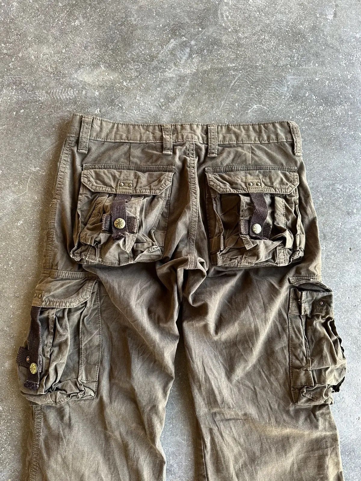 Surplus Research SEND OFFER🍁VINTAGE SURPLUS JAPAN 3D POCKET RARE CARGO PANTS Size US 29 - 10 Thumbnail