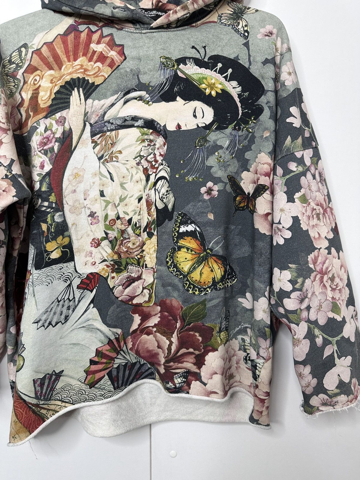 Dolce & Gabbana Dolce & Gabbana Vintage Geisha Print Hoodie – Made in Italy Size S / US 4 / IT 40 - 3 Thumbnail