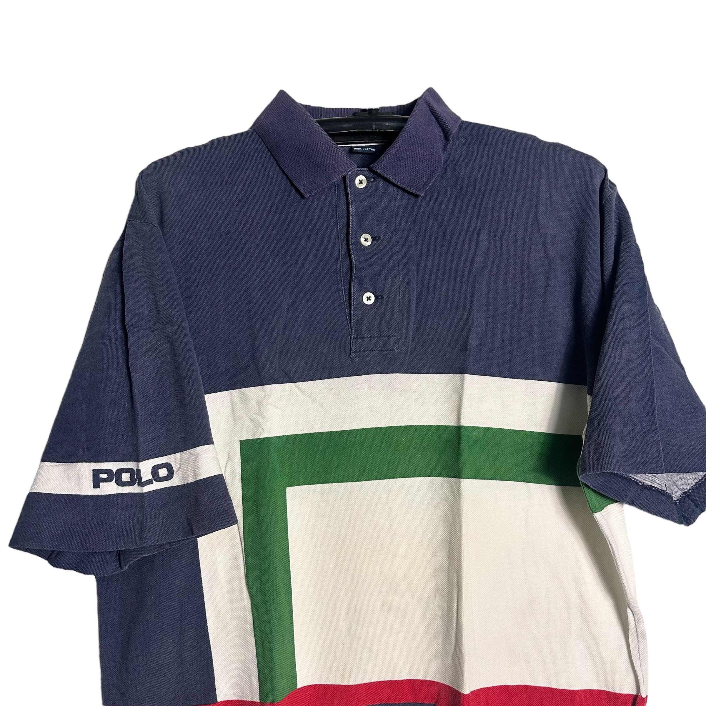 Polo Ralph Lauren 🔥RARE🔥Vintage Polo Ralph Lauren Abstract Polo Shirt Size US L / EU 52-54 / 3 - 2 Thumbnail