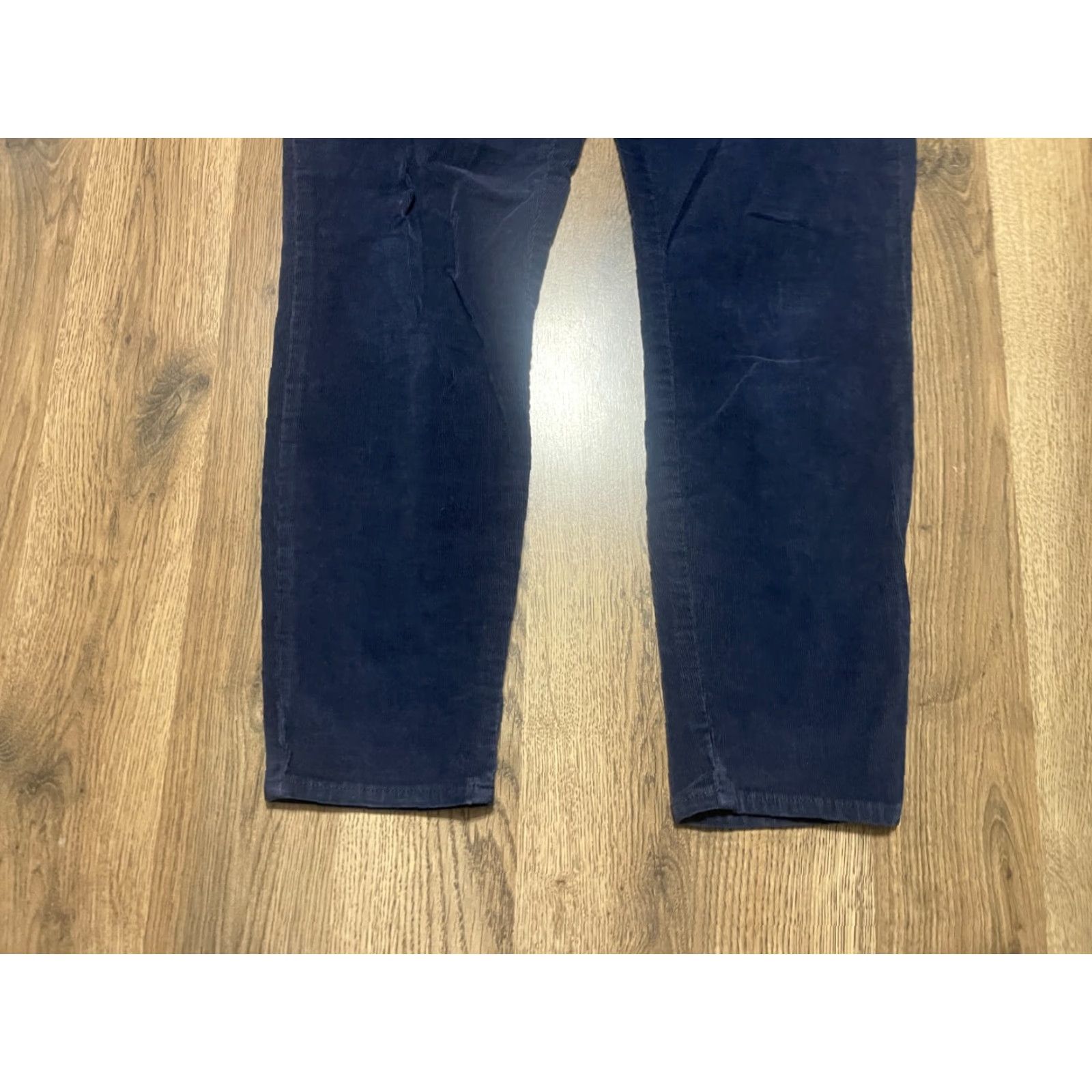 Lucky Brand Lucky Brand Pants Womens 10/30 Navy AVA Skinny Pockets Dark Wash Corduroy Size 32" / US 10 / IT 46 - 3 Thumbnail