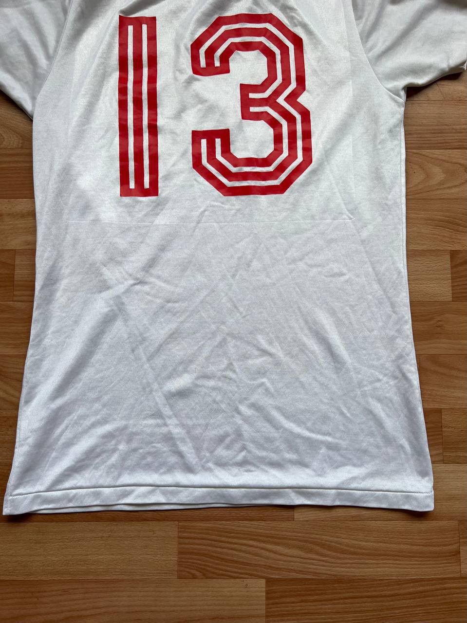 Vintage ULTRA RARE! 1975 SWITZERLAND #13 MATCH WORN ADIDAS JERSEY L Size US L / EU 52-54 / 3 - 22 Thumbnail