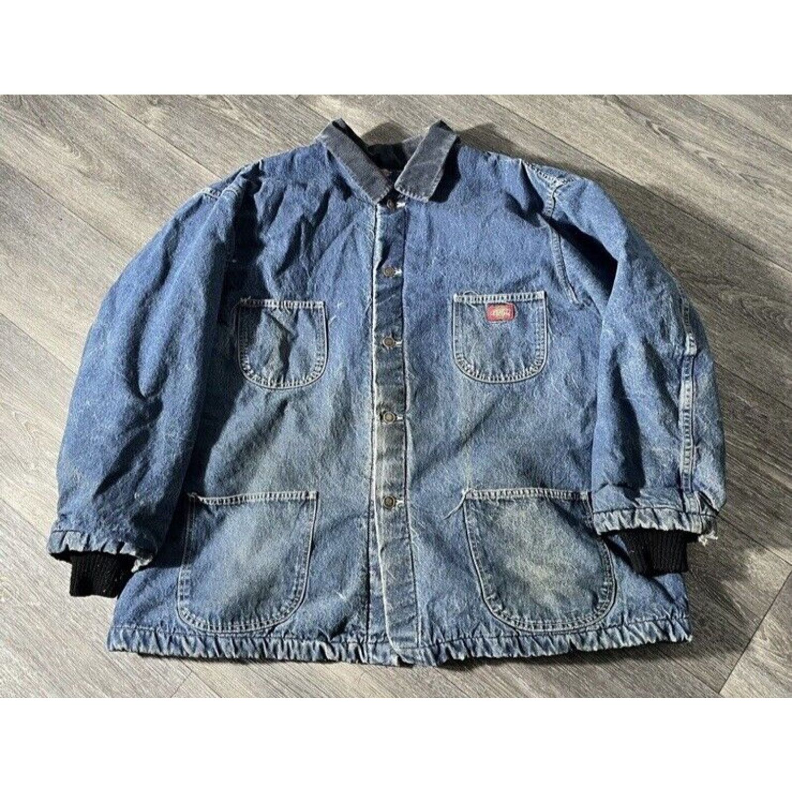 Dickies denim fashion blanket lined chore coat