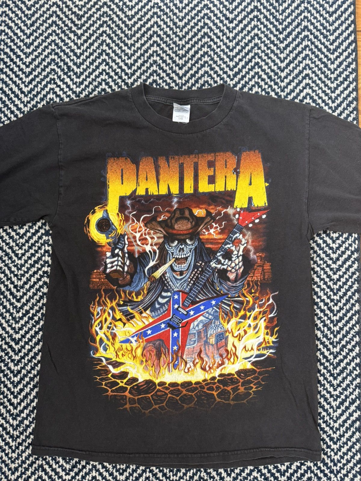 Tultex Vintage Pantera Cowboys From Hell 90’s T Shirt Size US L / EU 52-54 / 3 - 1 Thumbnail