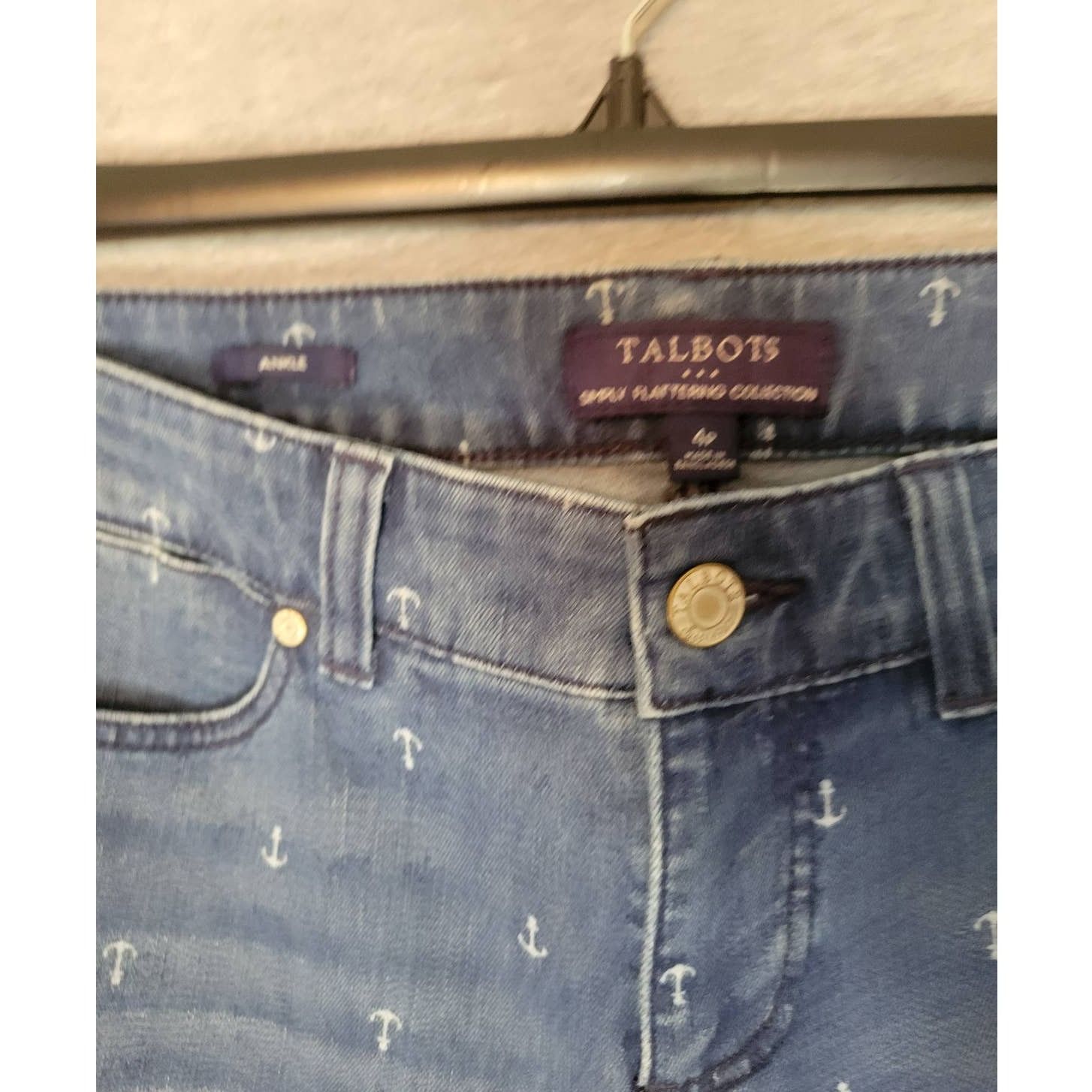 Other Women's Talbots Stretch Ankle Length Skinny Denim Jeans 4P Size 29" - 4 Thumbnail