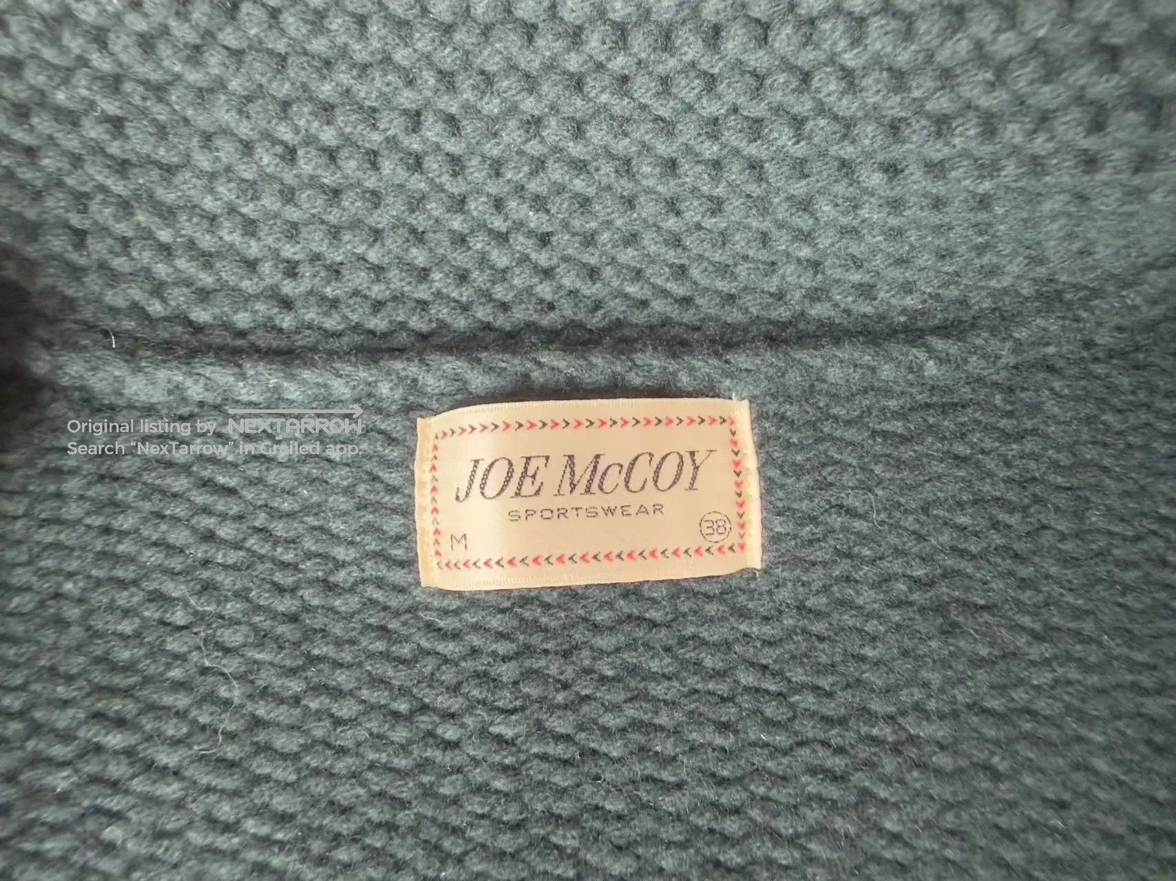 The Real Mccoy Joe Mccoy Cashmere Blend Jacket 38 in Green, Men's — image 5 of 6