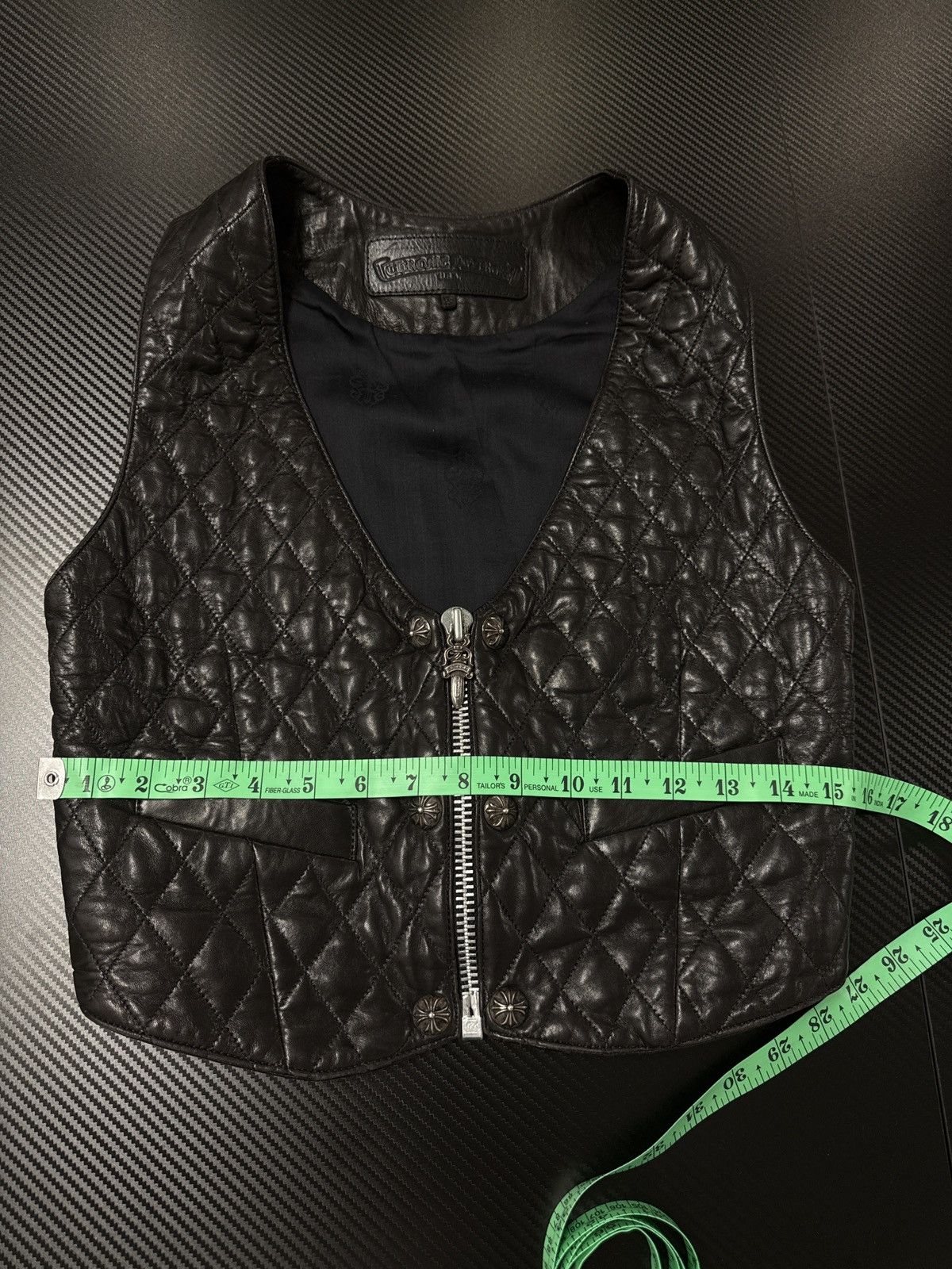 Chrome Hearts Chrome Hearts quilted leather vest Size S / US 4 / IT 40 - 15 Thumbnail