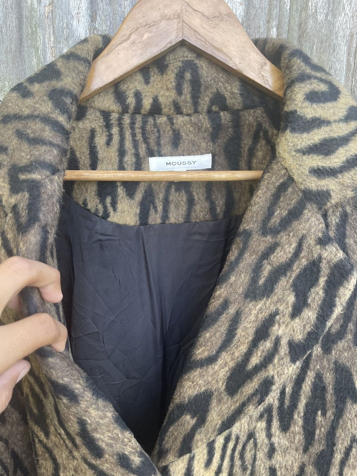 Japanese Brand MOUSSY Leopard Faux Fur Robe Coat – Tokyo Streetwear Luxe Size US M / EU 48-50 / 2 - 16 Thumbnail