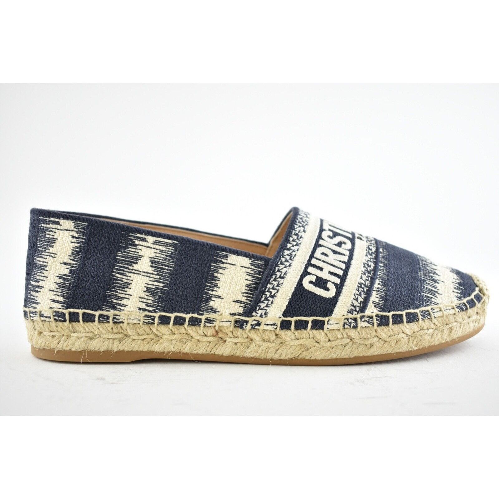Dior Dior Granville D Stripes Cotton Blue White Logo Size US 7 / IT 37 - 2 Thumbnail