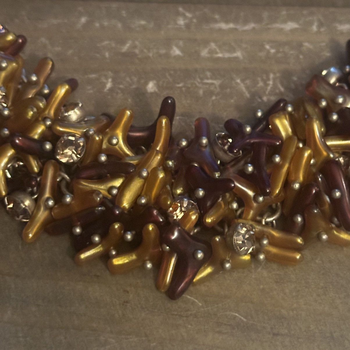 J.Crew J.Crew gold tone faux amber coral statement necklace Size ONE SIZE - 3 Thumbnail
