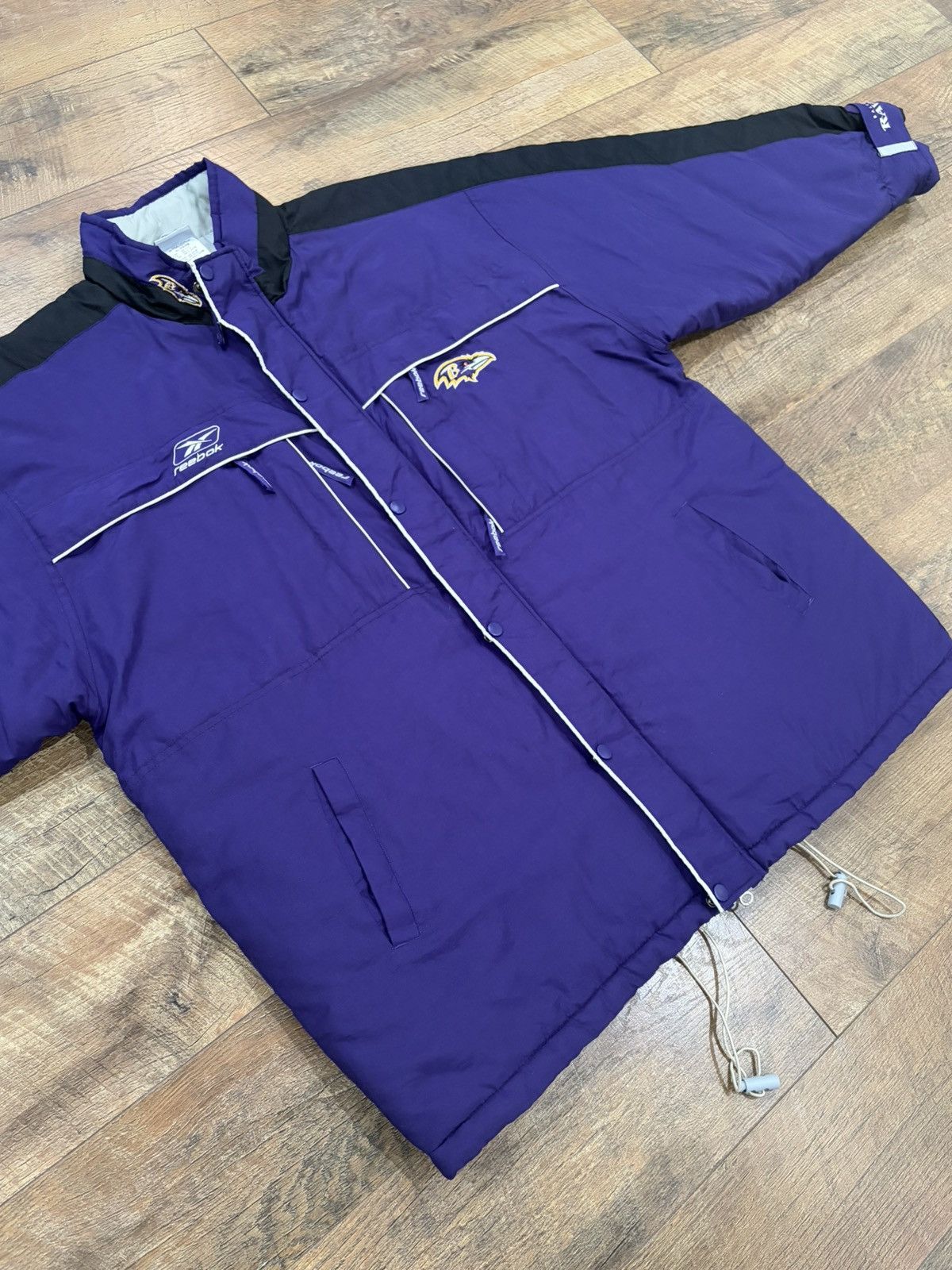 Reebok Vintage 90s Baltimore Ravens Quilted Reebok Puffer Jacket XL Size US XL / EU 56 / 4 - 6 Thumbnail