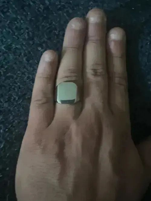 Jewelry Plain Bulky Heavy Stamp Ring ( Size 7 To 13 ) in Silver, Men's