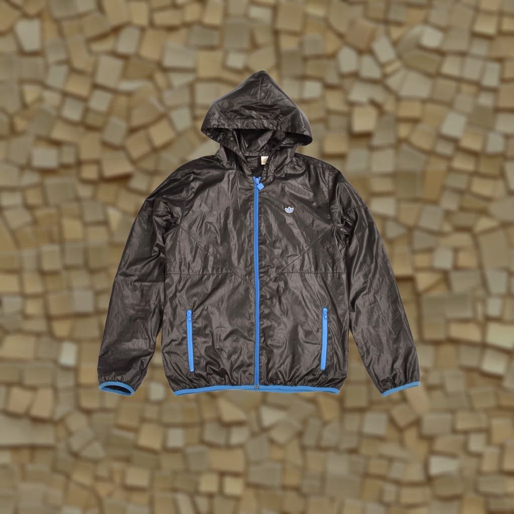 Adidas VINTAGE Adidas Originals AC WB P01253 Parachute Jacket Windbreaker Black M Adult 50 XS? Size US M / EU 48-50 / 2 - 1 Thumbnail