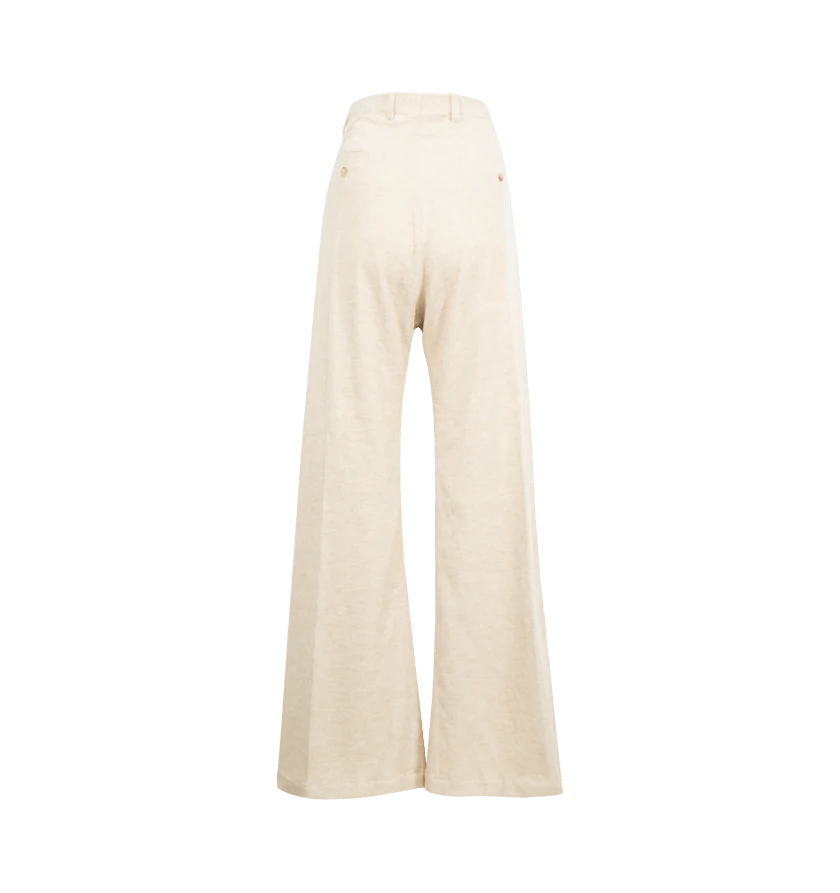 Rick Owens o1h1sh11225 Tailored Wide Belas Pant in White Size 26" / US 2 / IT 38 - 2 Thumbnail