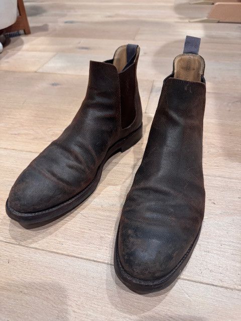 Crockett & Jones Chelsea 5 Dark Brown Rough-Out Suede Size US 9 / EU 42 - 1 Thumbnail