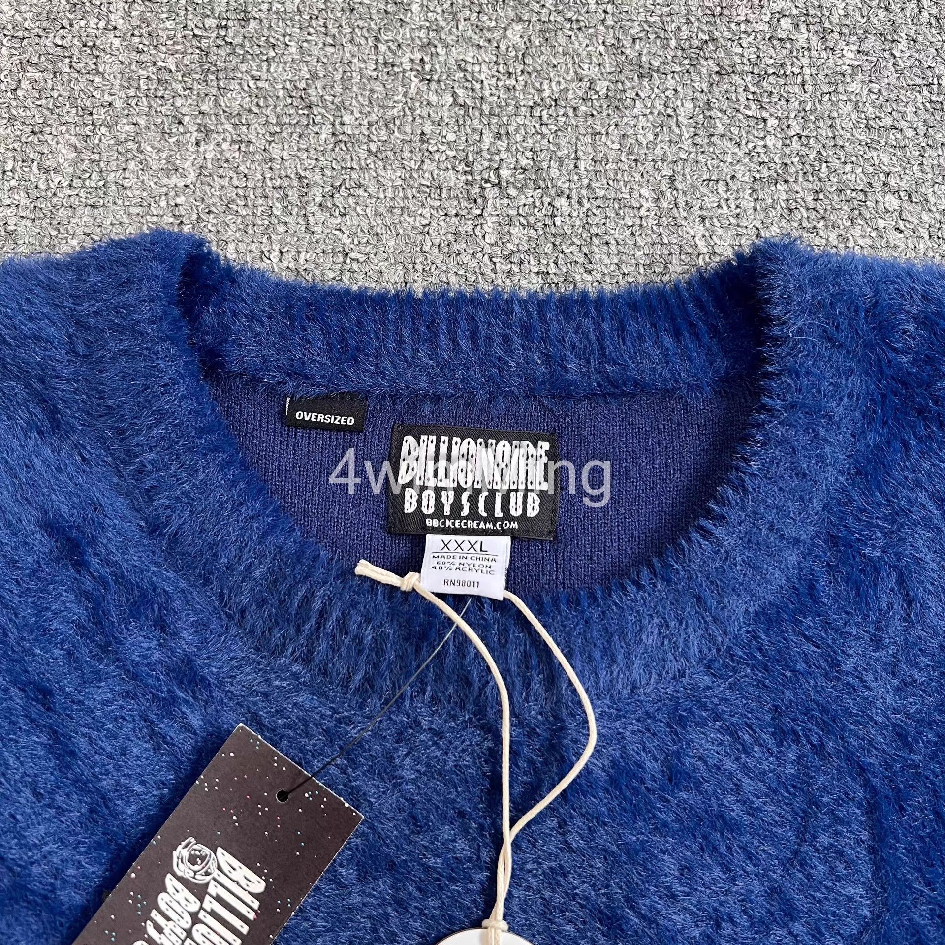 Billionaire Boys Club BBCUSFauxMink Solid Color Embroidered Crew Neck Sweater Q7 Size US XL / EU 56 / 4 - 3 Thumbnail