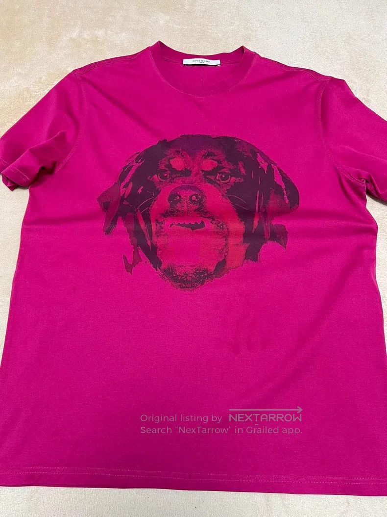 Givenchy Givenchy Men's Dog Head Short Sleeve T-Shirt - Size L - Sh Size US L / EU 52-54 / 3 - 3 Thumbnail