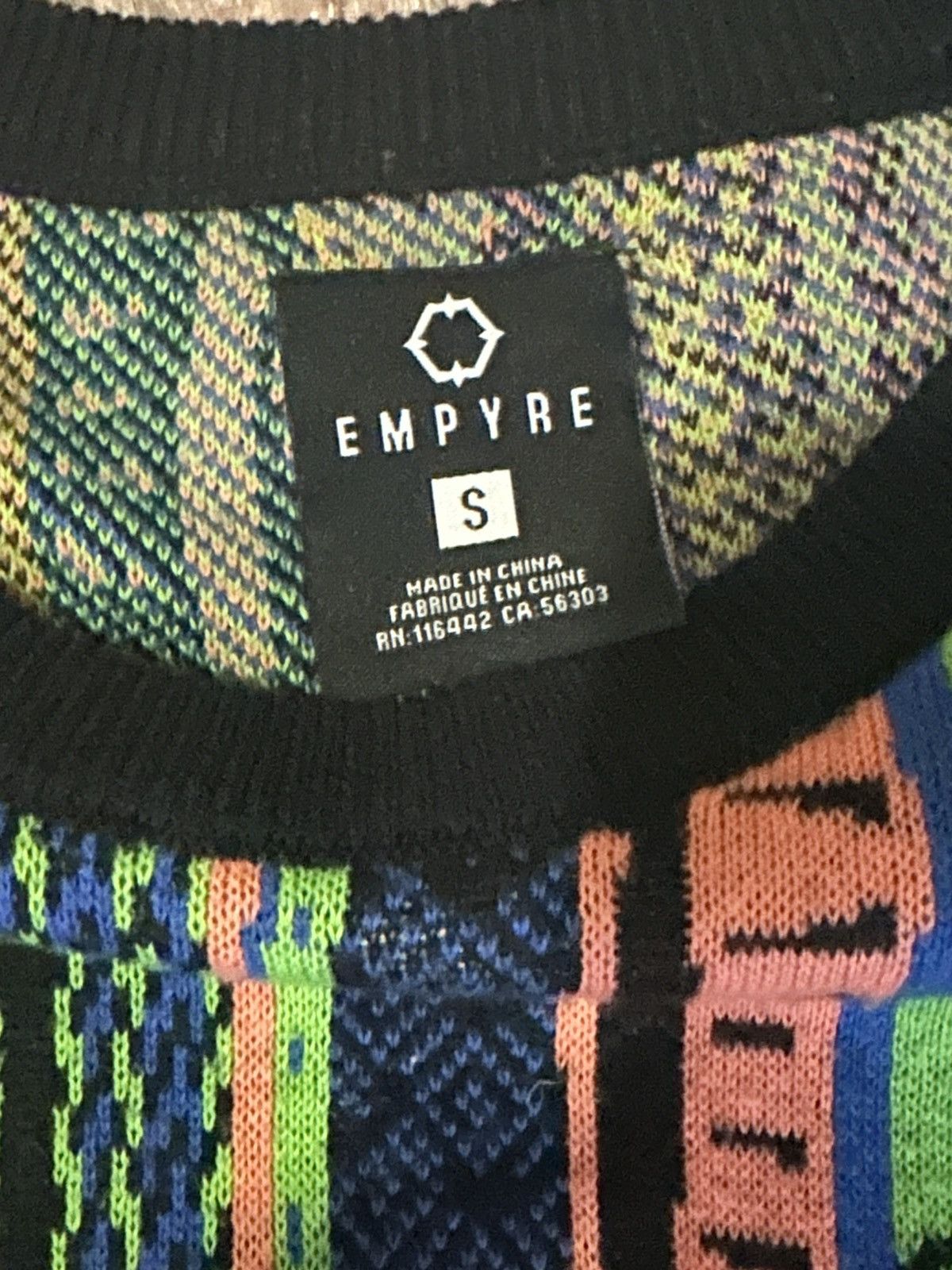 Empyre Empyre Coogi Style Urban Vertical Sweater Mens Size Small Size US S / EU 44-46 / 1 - 3 Thumbnail