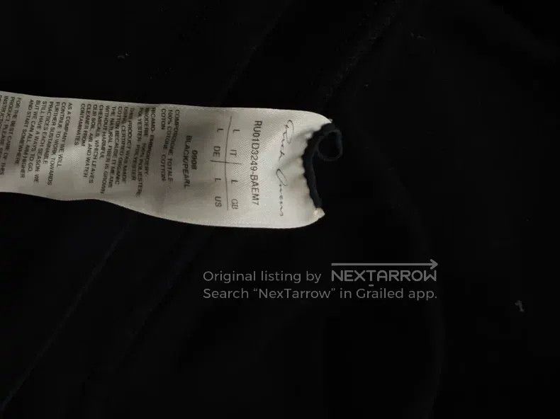 Rick Owens RICK OWENS 24 spring/summer Pharaoh embroidery T-shirt Size US L / EU 52-54 / 3 - 4 Thumbnail