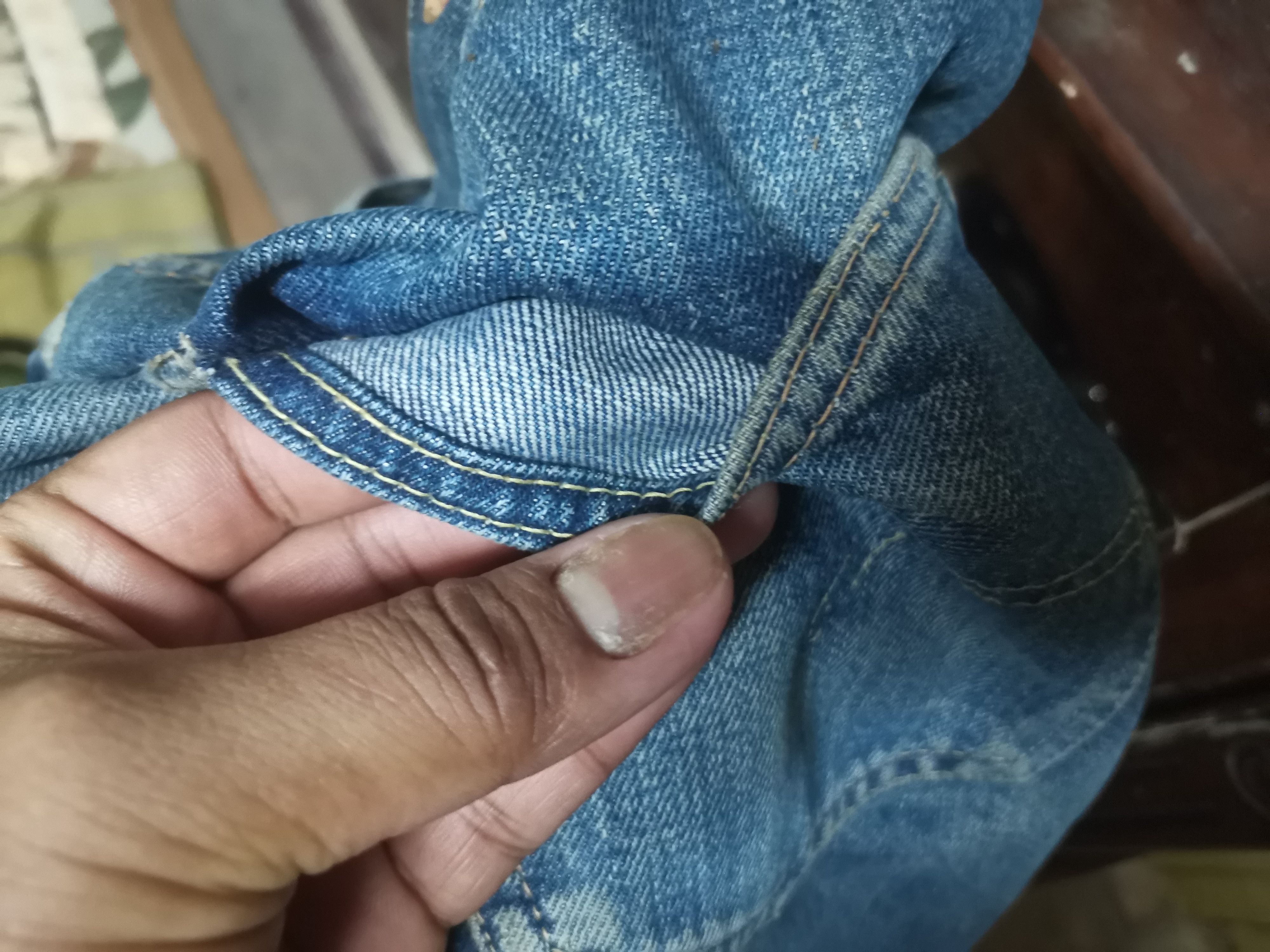 Vintage Rare vintage 50s Levi's 501xx stemp button J Size US 31 - 8 Thumbnail