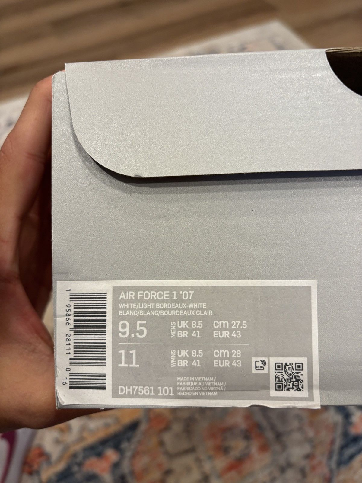 Nike Nike Air Force 1 ‘07 Light Bordeaux Size US 9.5 / EU 42-43 - 8 Thumbnail