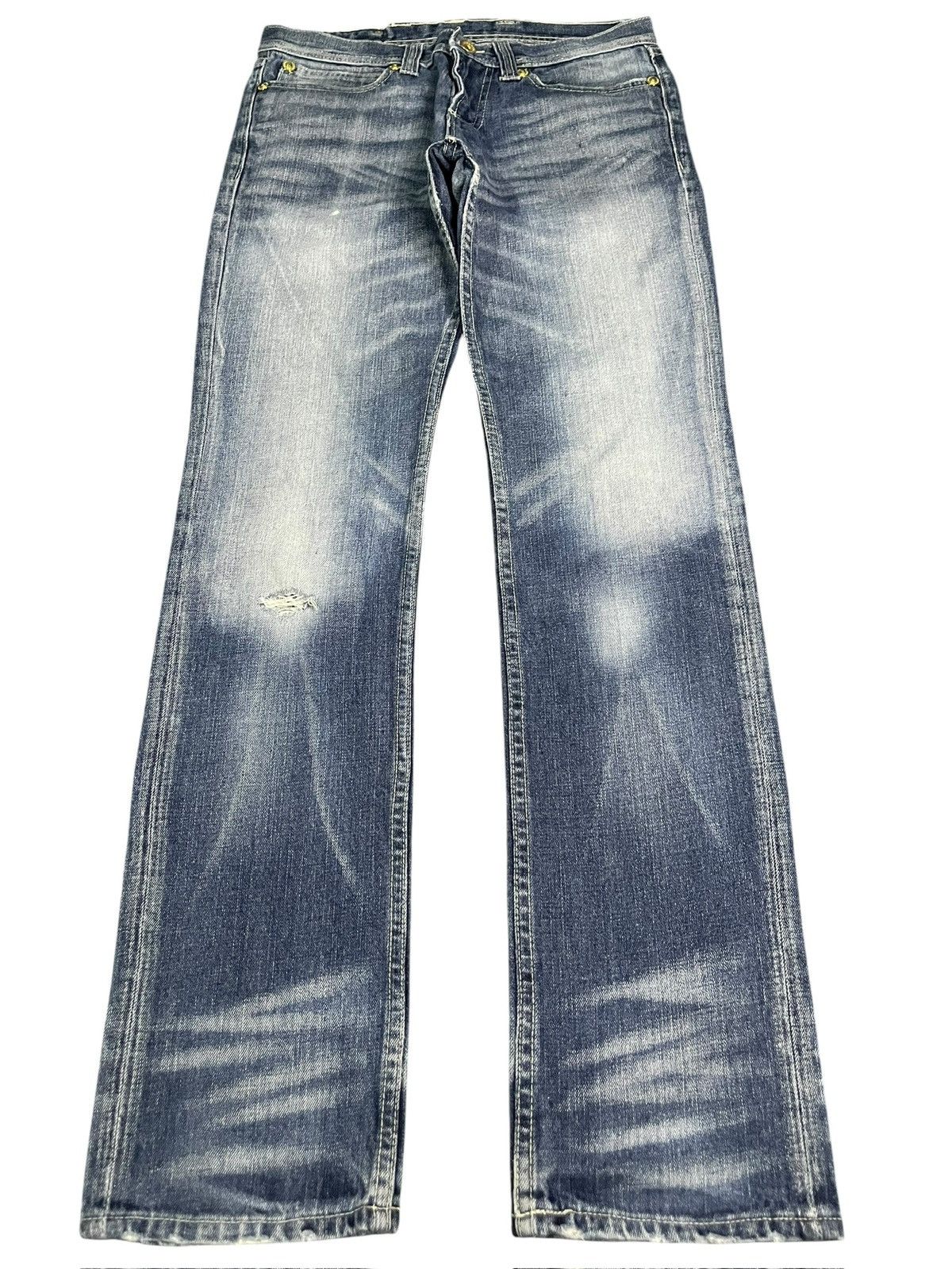 semanticdesign Vintage Semantic Design Faded Wash Distressed Jeans Size US 30 / EU 46 - 1 Thumbnail