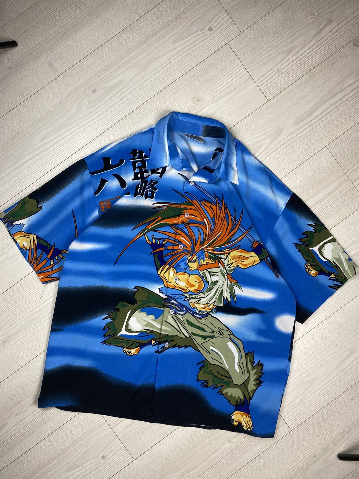 Anime Vintage Samurai Anime Rare Button Up Oversize Shirt y2k Size US XL / EU 56 / 4 - 1 Thumbnail
