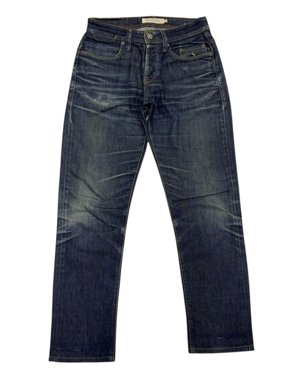 Siviglia 🔥SIVIGLIA MADE IN ITALY DISTRESSED DENIM JEANS Size US 28 / EU 44 - 1 Thumbnail