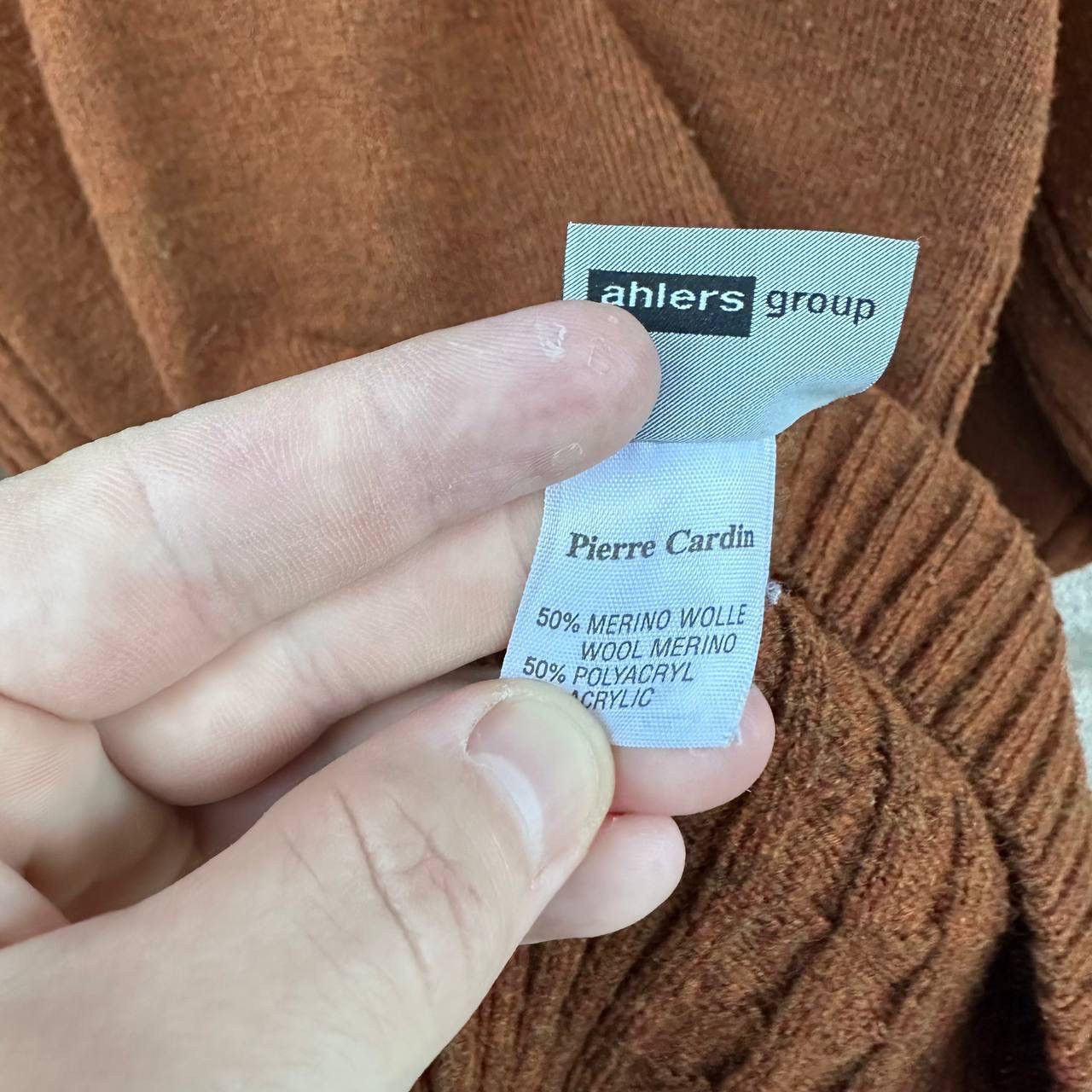 Pierre Cardin Vintage Pierre Cardin Man’s Knit Sweater Orange Sizs L Y2K Size US L / EU 52-54 / 3 - 8 Thumbnail