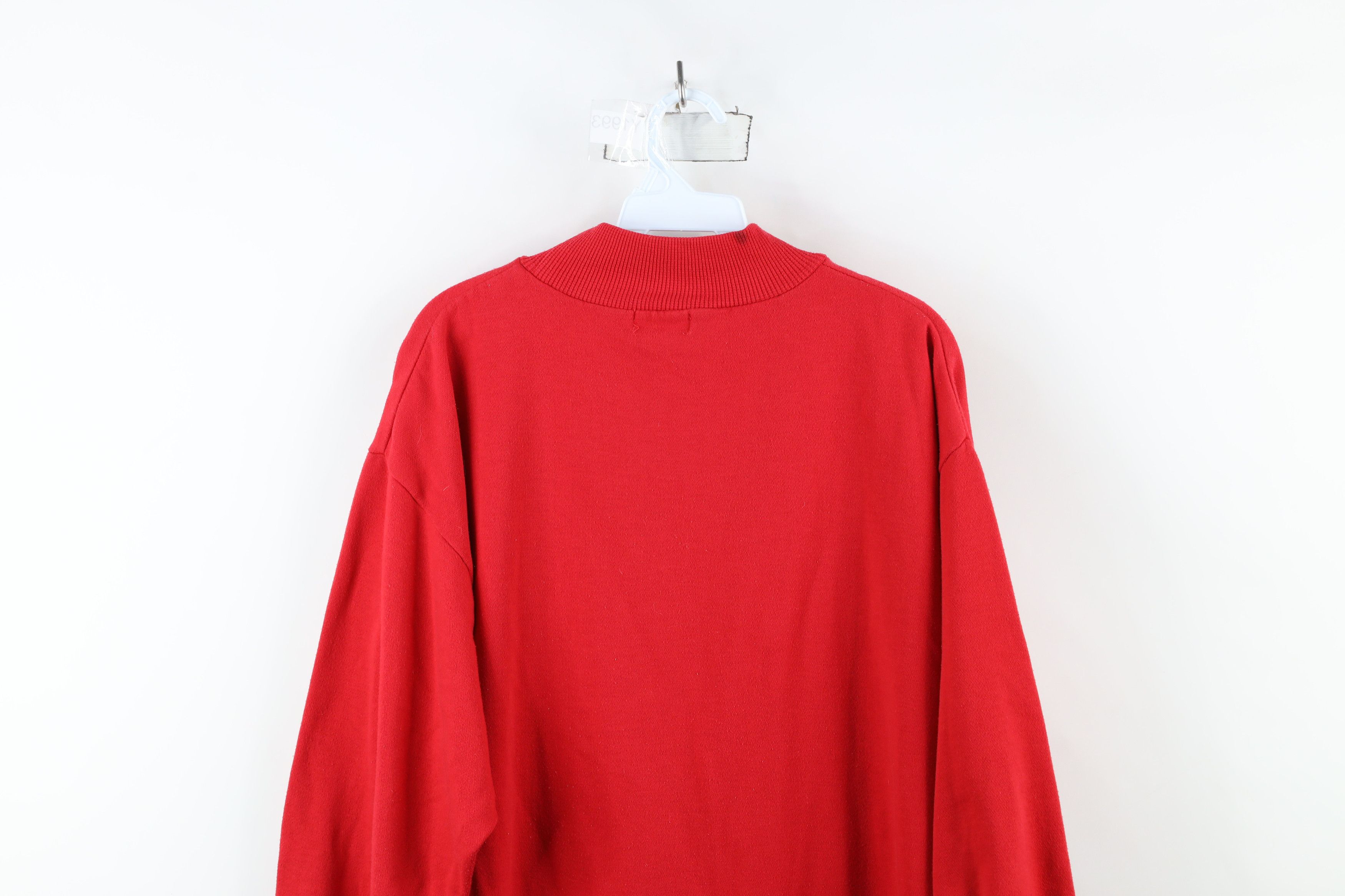 Vintage Vintage 90s Cat Dog Piano Night Gown Sweatshirt Red Size M / US 6-8 / IT 42-44 - 14 Thumbnail