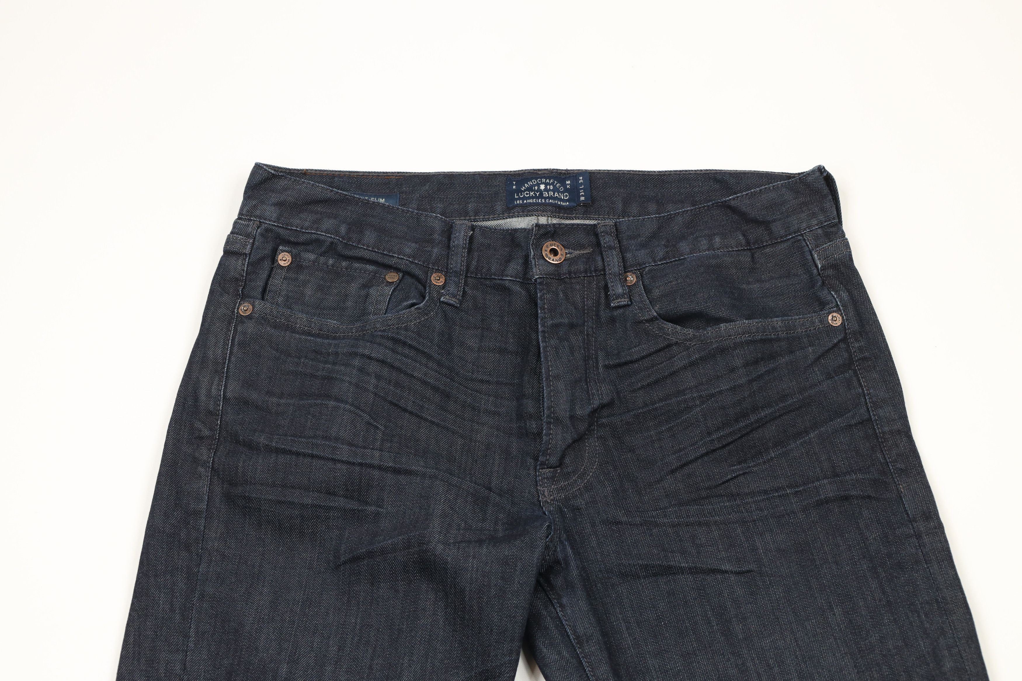 Lucky Brand × Vintage Lucky Brand 121 Heritage Slim Fit Denim Jeans Indigo Wash Size US 31 - 2 Thumbnail