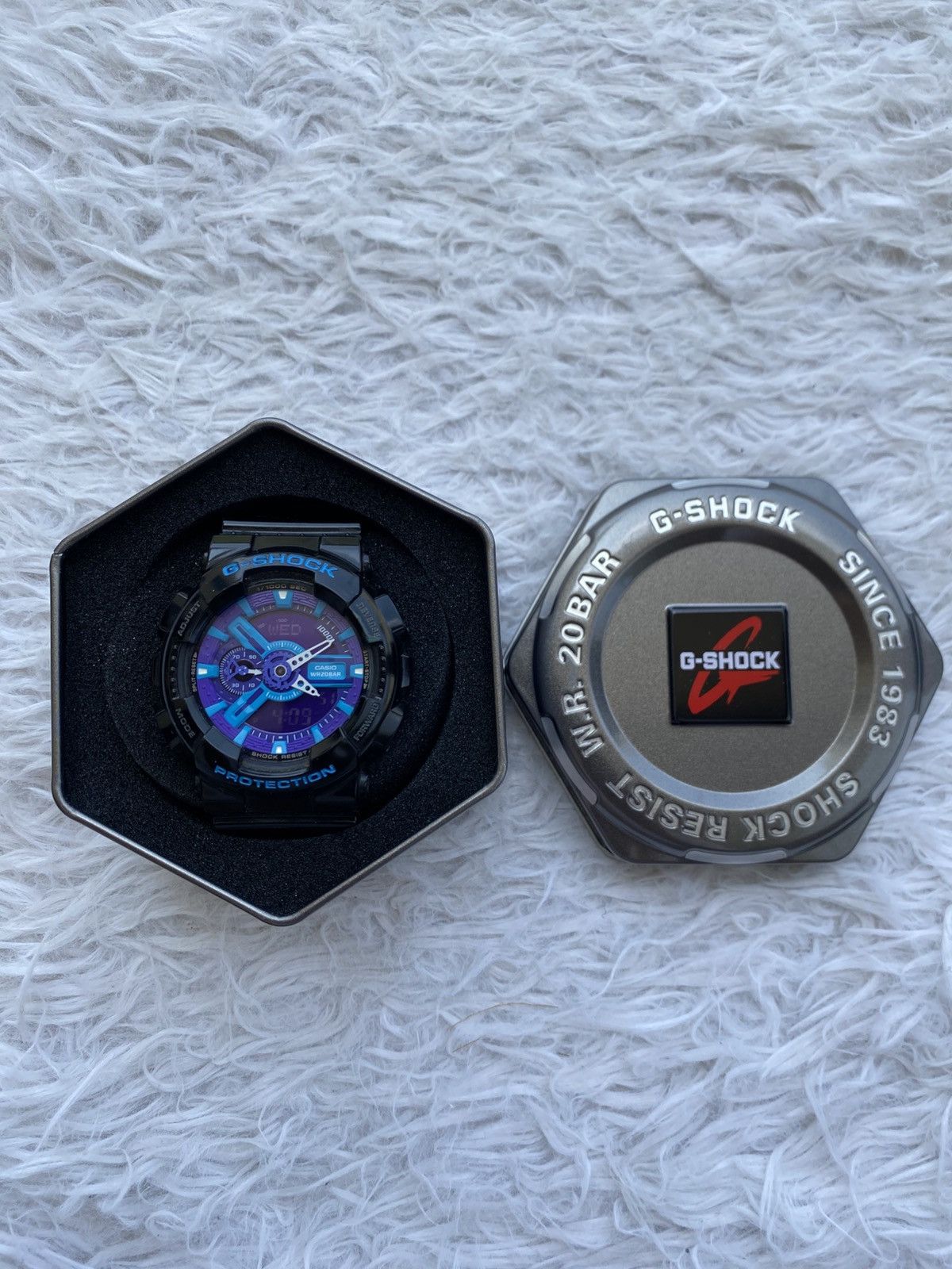 Casio Casio G-SHOCK GA-110HC-1A Black Blue Purple Watches Size ONE SIZE - 2 Thumbnail